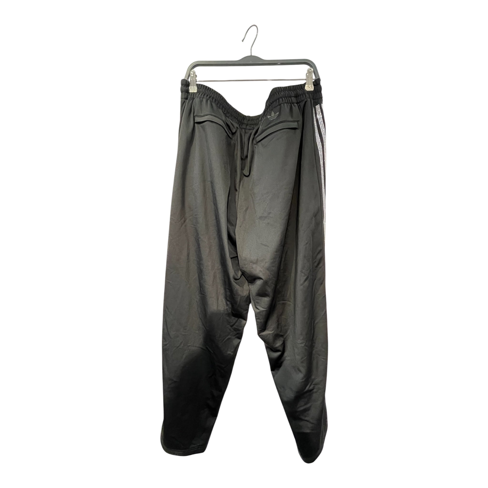 adidas/Sp5der/Straight Pants/XL/Polyester/BLK/rhinestone trk pants view 2