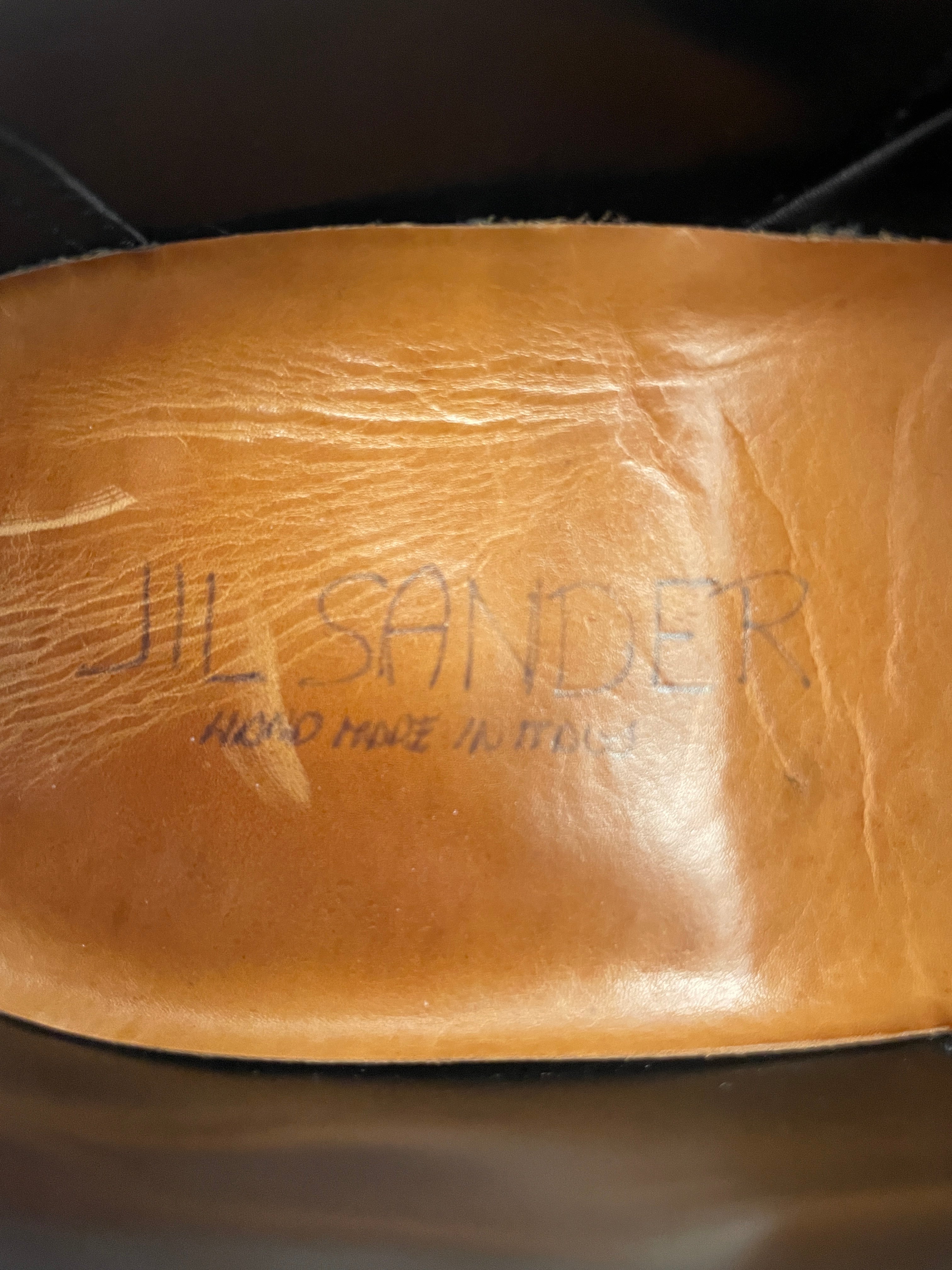 JIL SANDER/Loafers/EU 39.5/Leather/RED/Velcro view 3