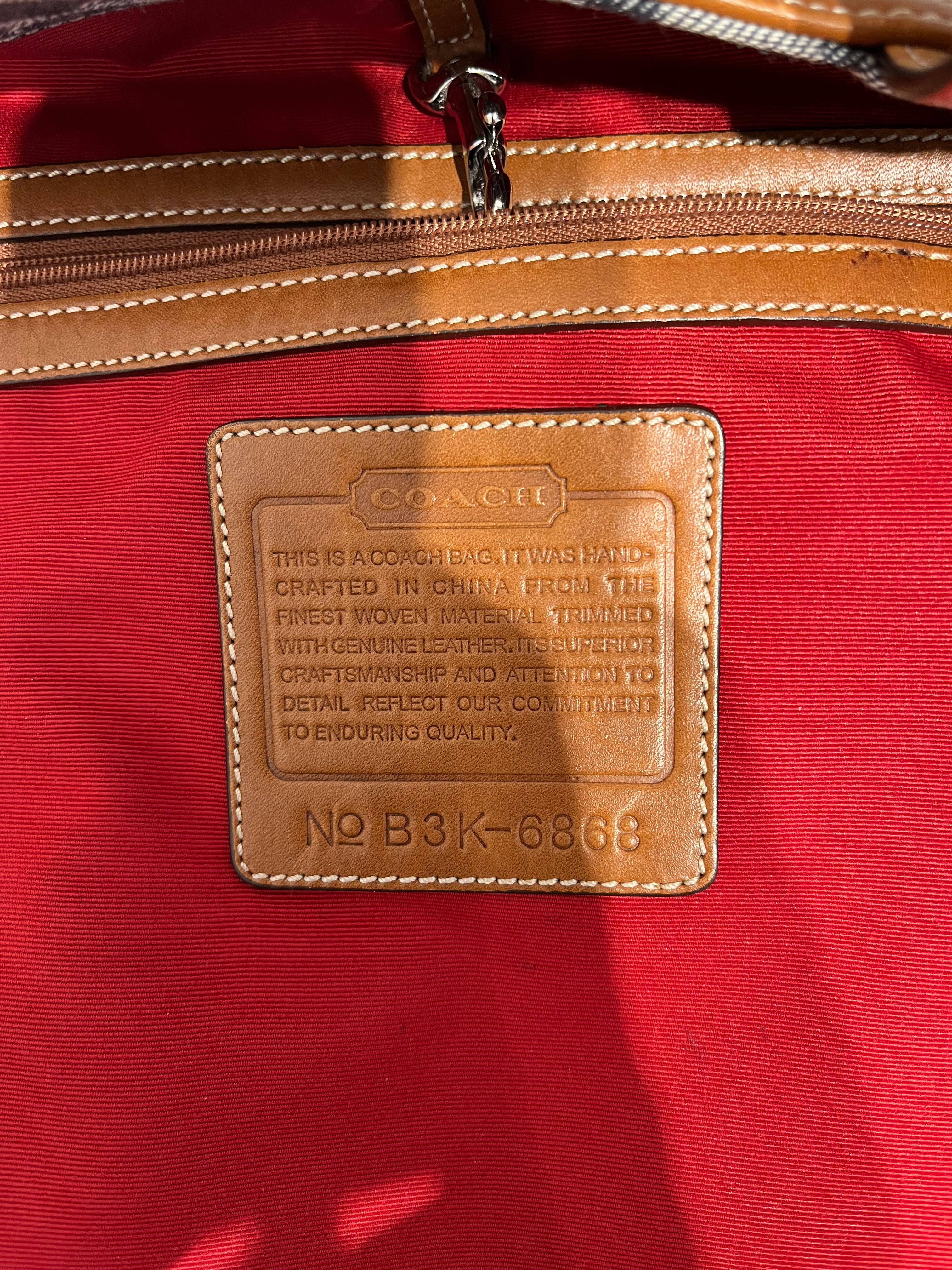 COACH/Tote Bag/Stripe/Denim/NVY/Signature Denim Leatherware view 4
