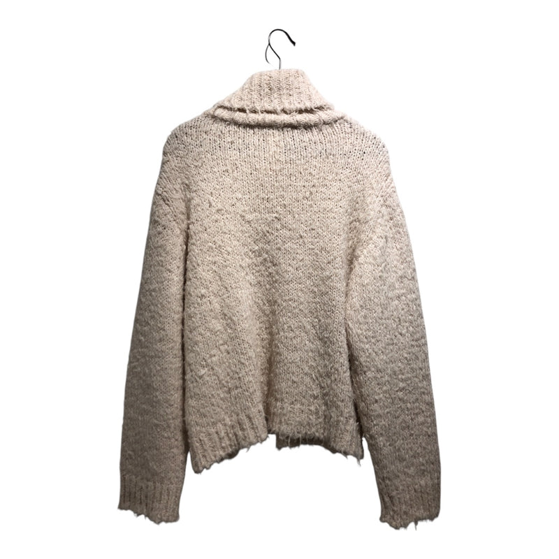 CARON CALLAHAN/Sweater/L/Leather/WHT/