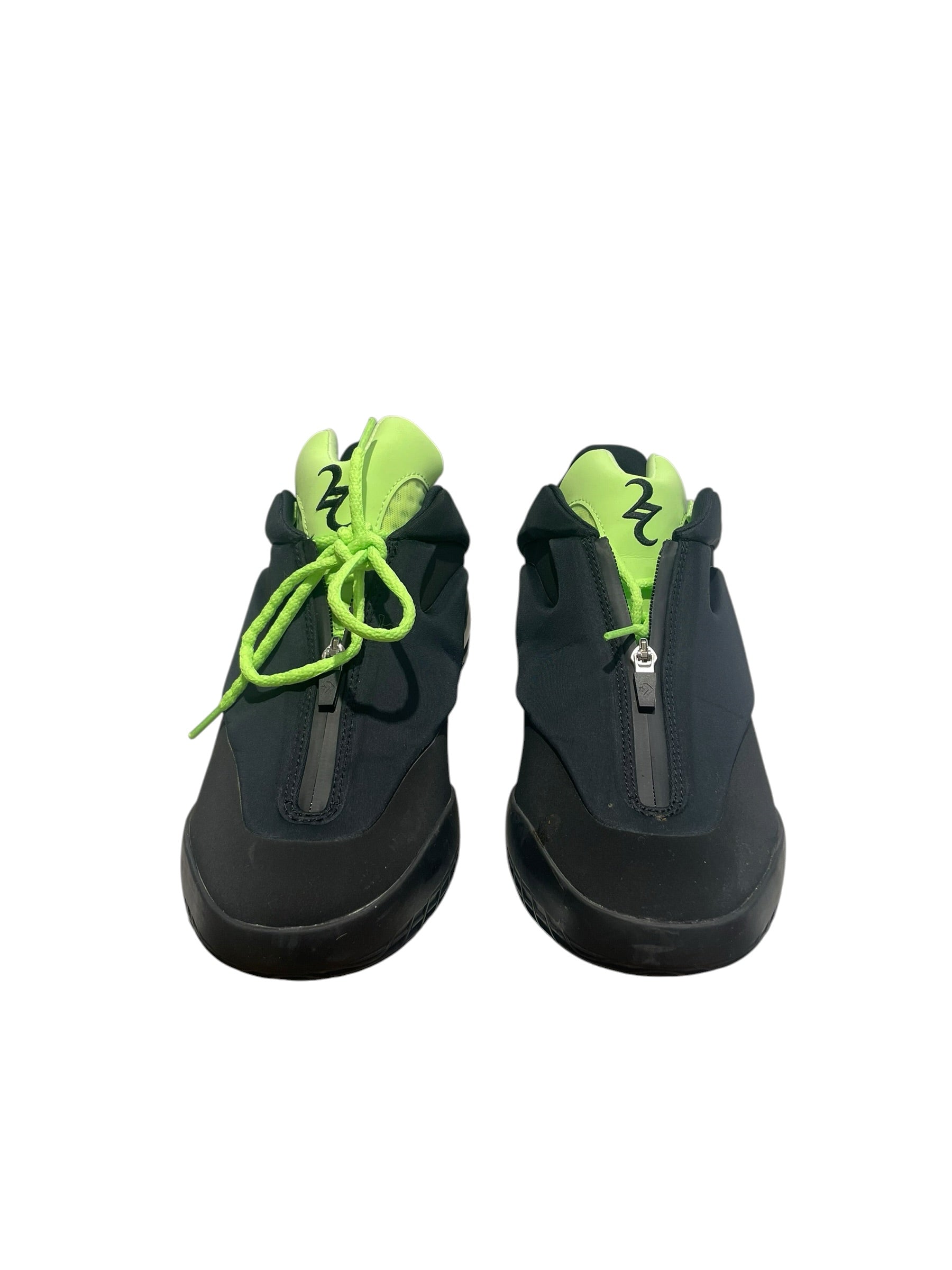 CONVERSE/Hi-Sneakers/US 11/Nylon/BLK/SHAI 001, NEON GREEN view 1