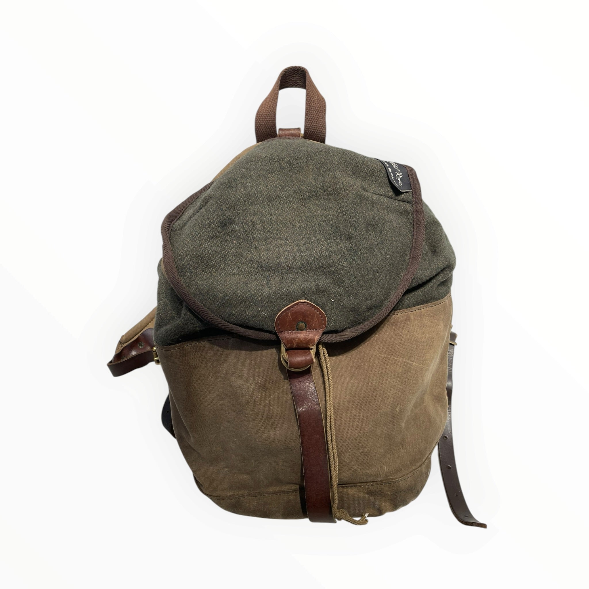 Woolrich/Backpack/Wool/GRN/Bronze Hardware view 1