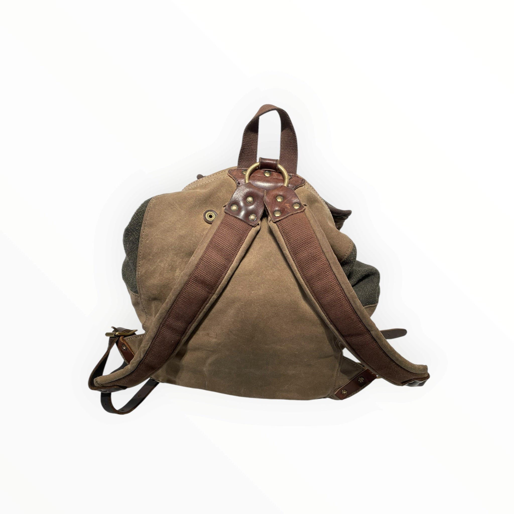Woolrich/Backpack/Wool/GRN/Bronze Hardware view 2