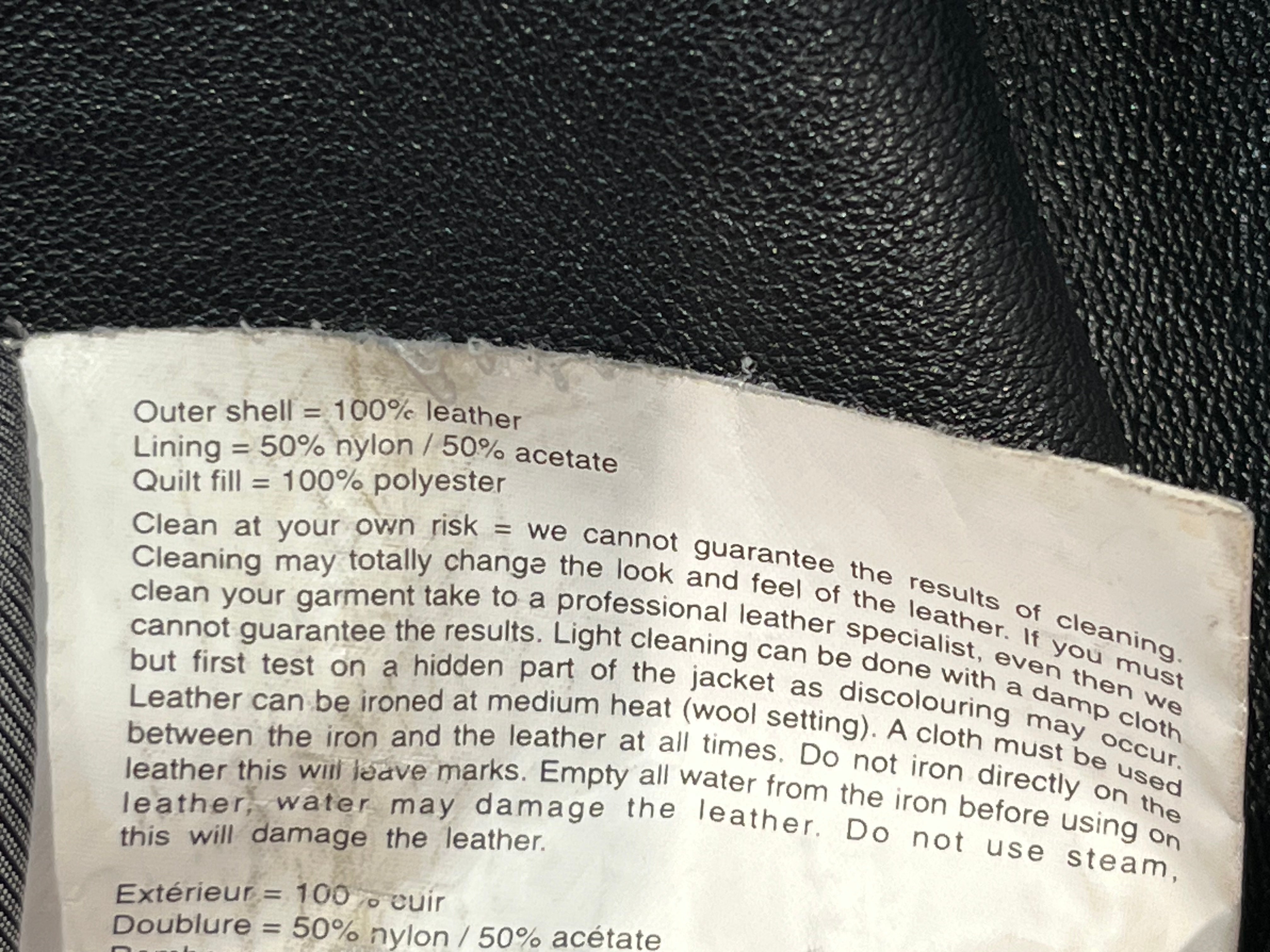 Pelle Pelle/Leather Jkt/56/Cowhide/BLK/Graphic/25TH ANN 1978 LOGO view 4