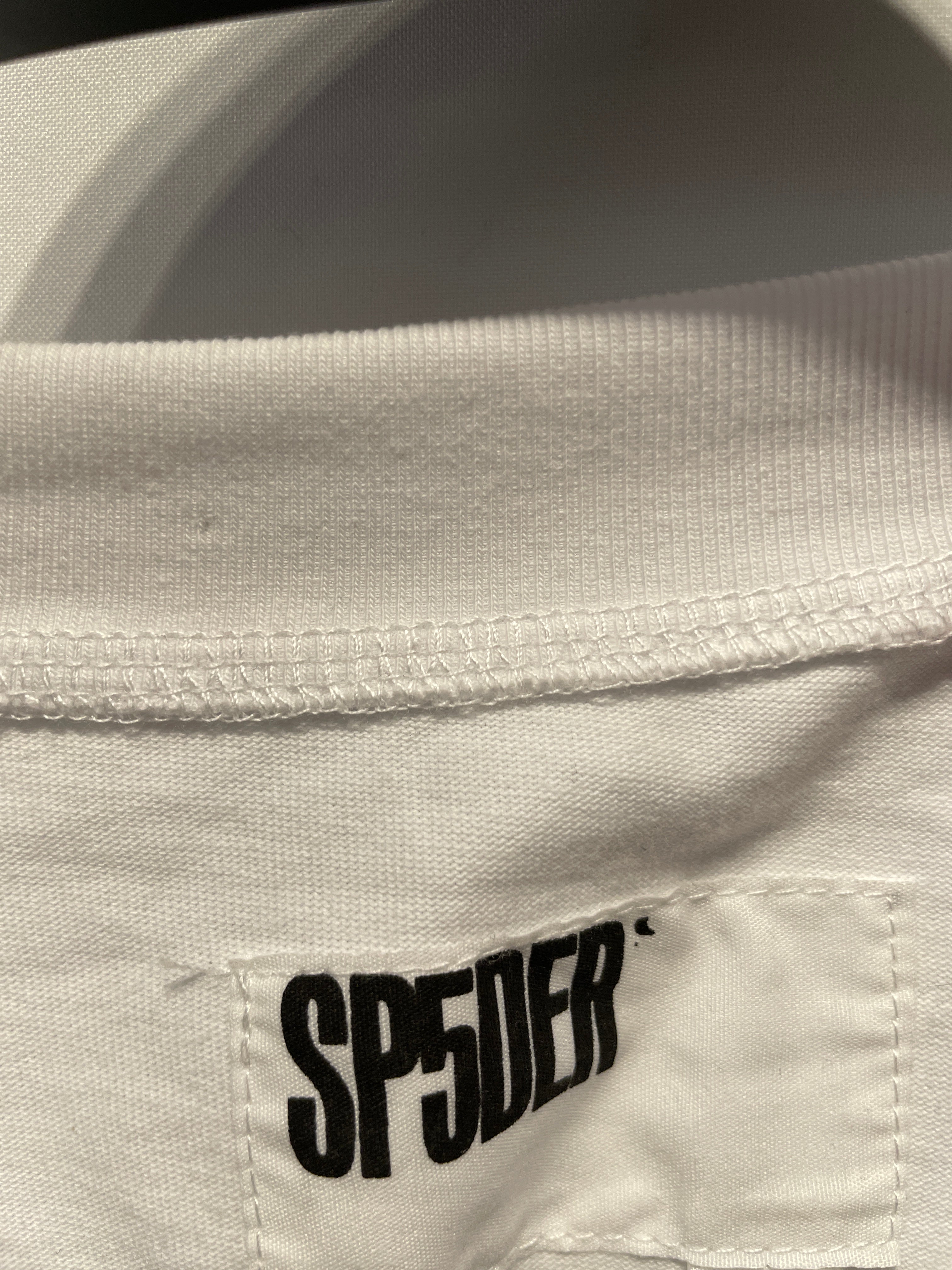 Sp5der/T-Shirt/M/Cotton/WHT/Graphic/Contrast stitch view 3
