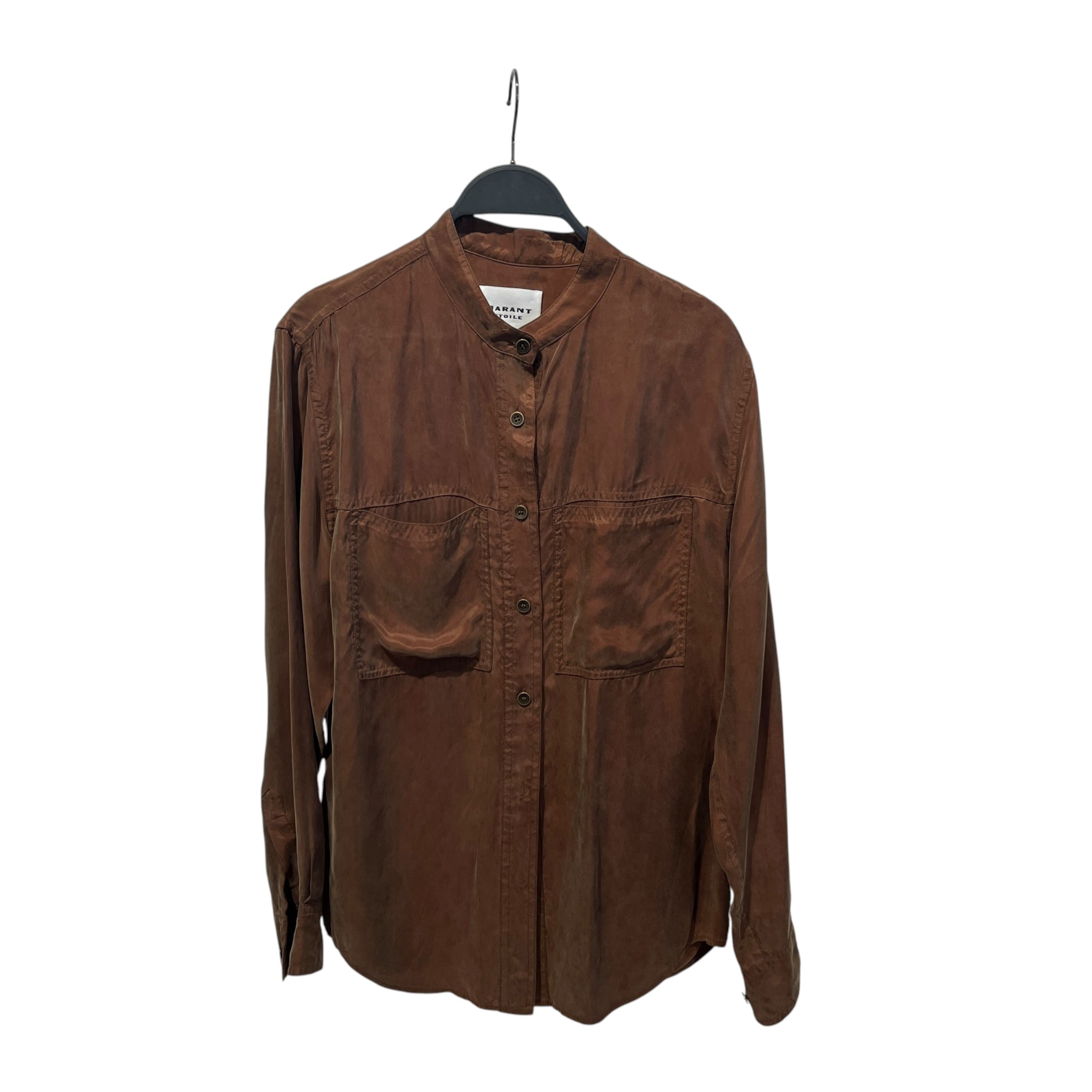 ISABEL MARANT ETOILE/Blouse/XS/Silk/BRW/Matching Set Bttn Up view 1