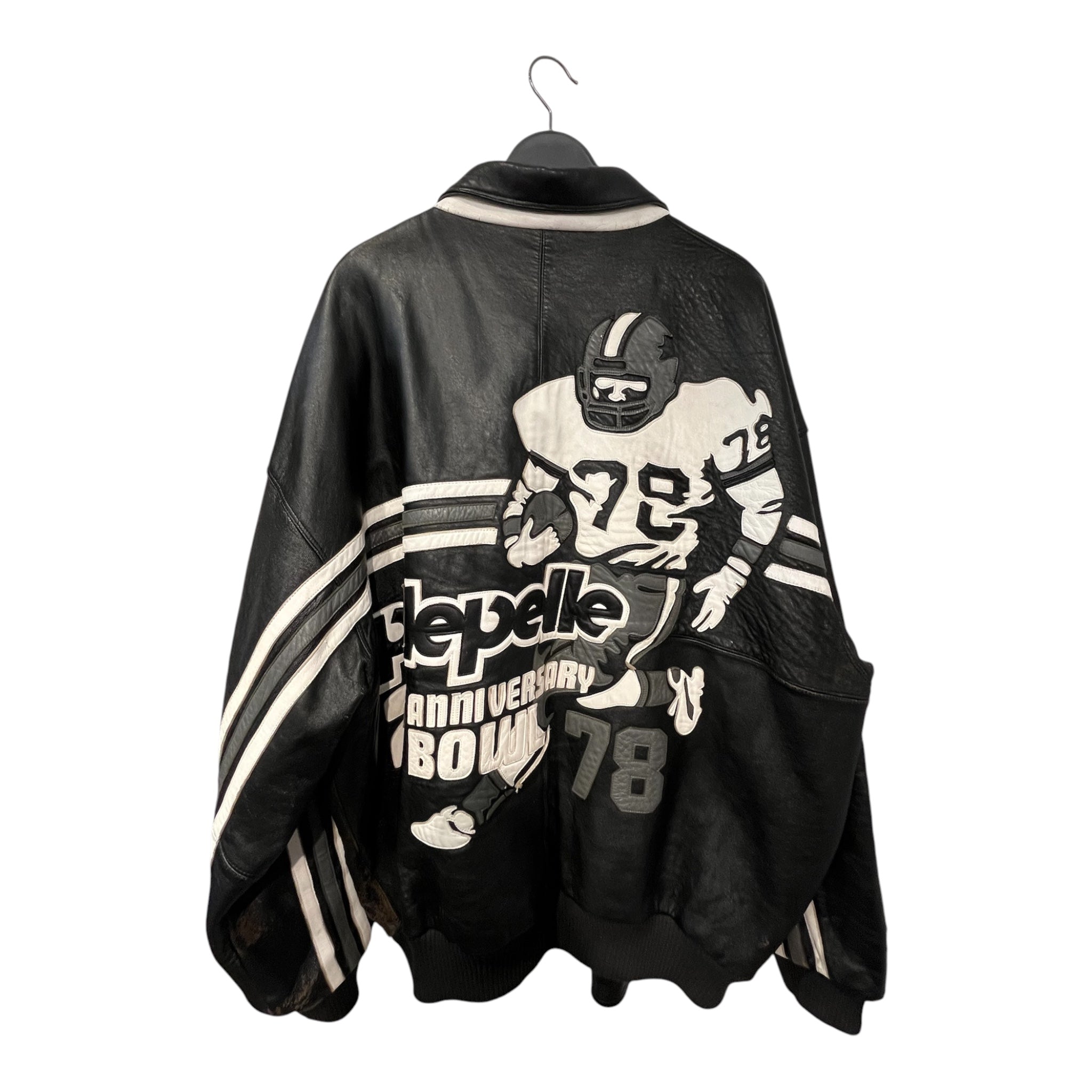 Pelle Pelle/Leather Jkt/56/Cowhide/BLK/Graphic/25TH ANN 1978 LOGO view 2