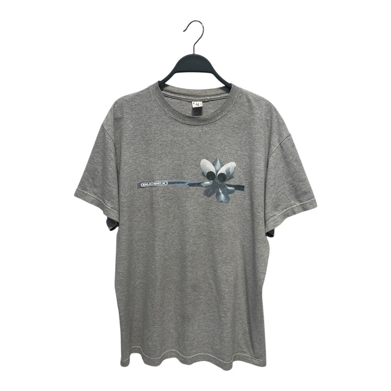 BUG SEX/T-Shirt/M/Cotton/GRY/Faded graphic