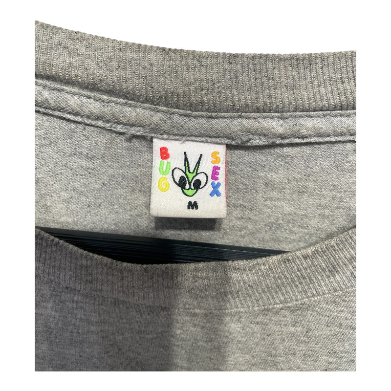 BUG SEX/T-Shirt/M/Cotton/GRY/Faded graphic