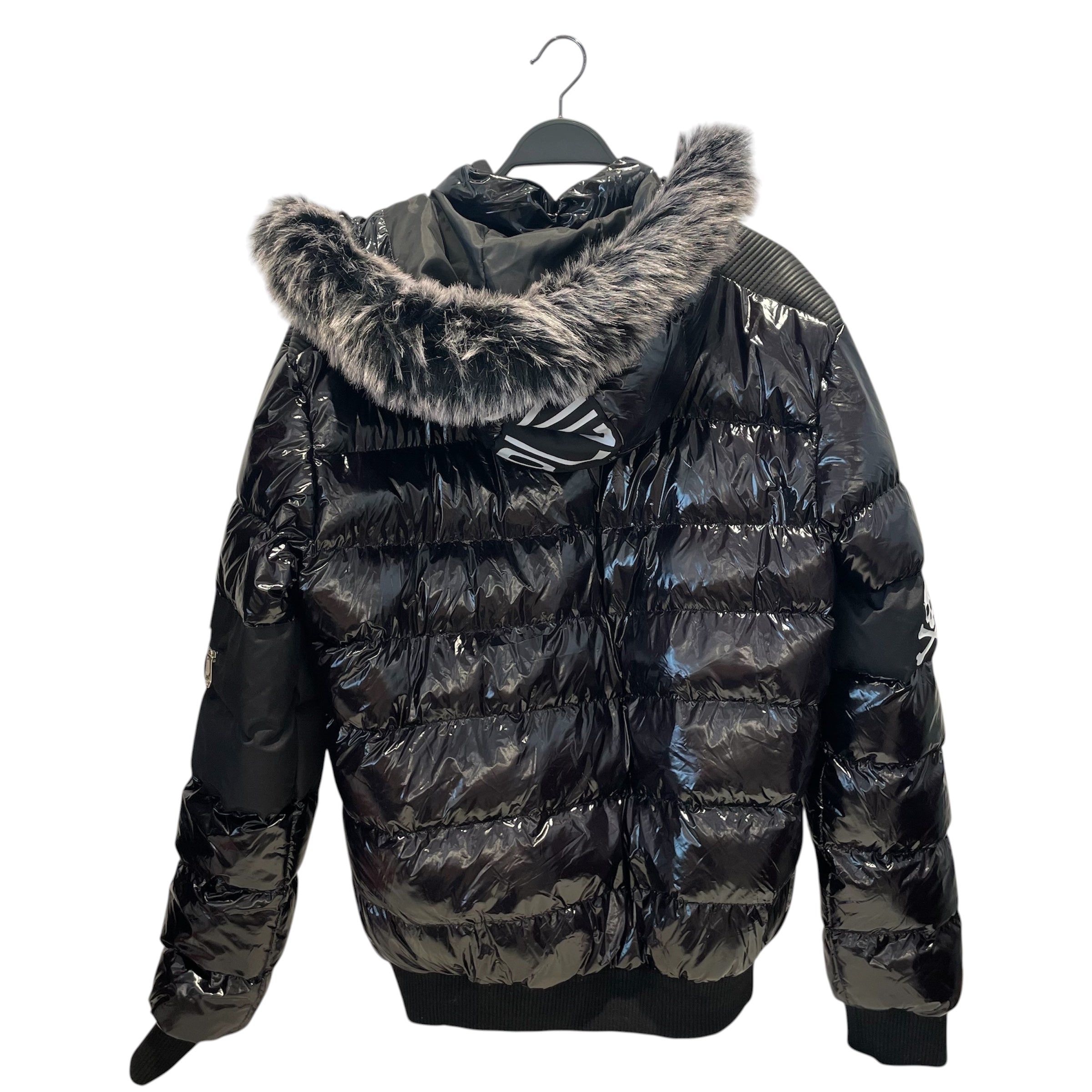 PHILIPP PLEIN/Puffer Jkt/L/BLK/Glossy Puffer Jacket view 2