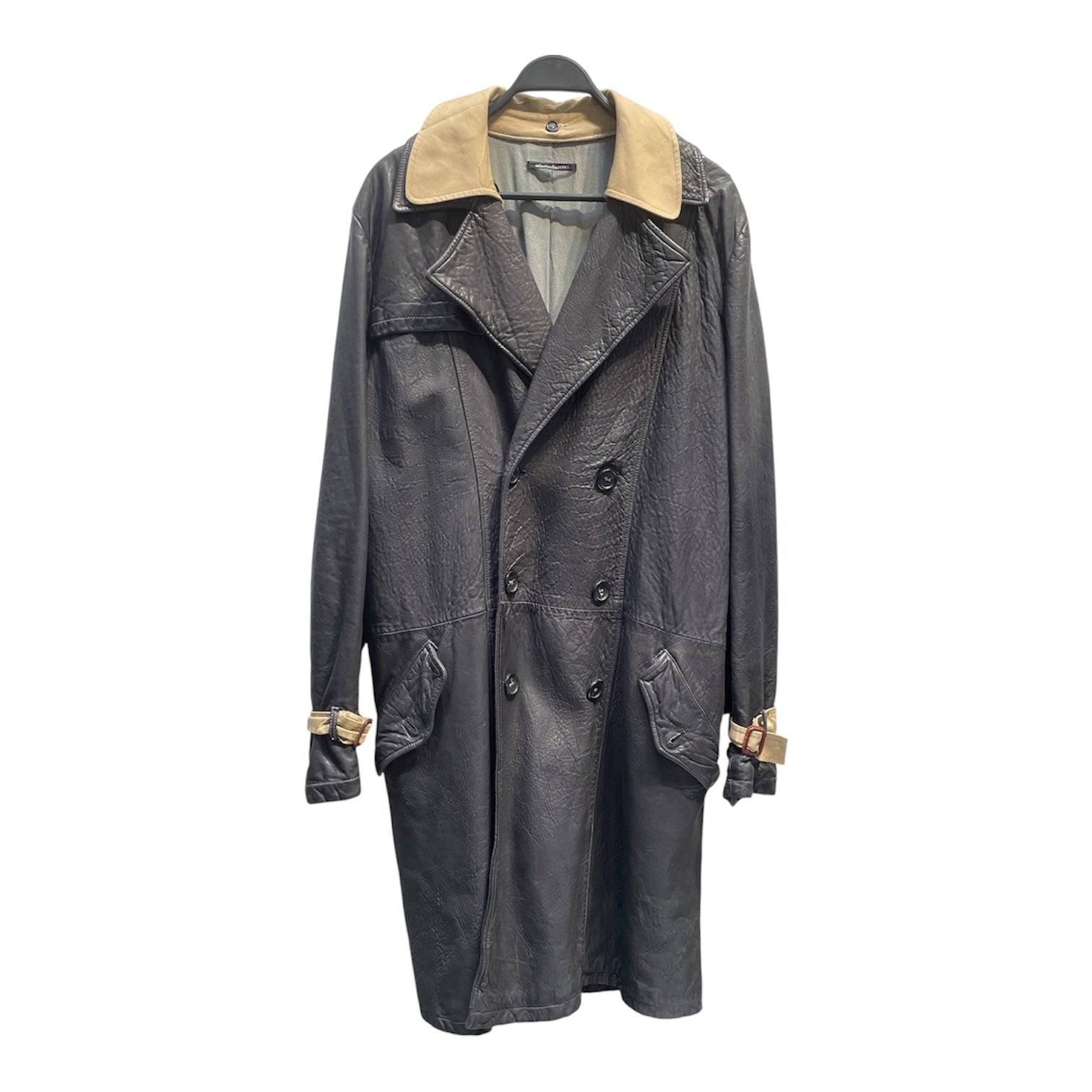 collection PRIVEE?/Trench Coat/50/Leather/BLK/ view 1