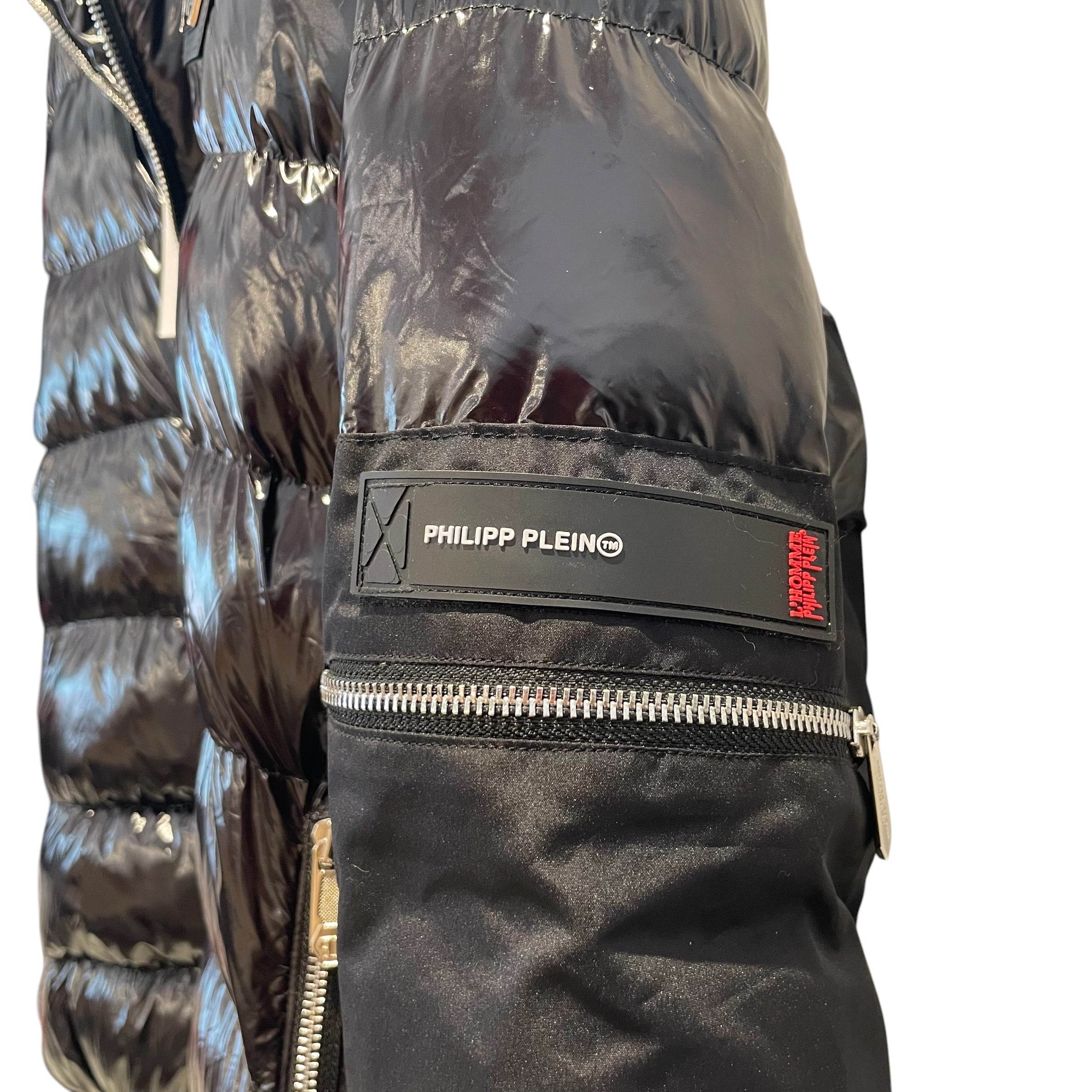 PHILIPP PLEIN/Puffer Jkt/L/BLK/Glossy Puffer Jacket view 5
