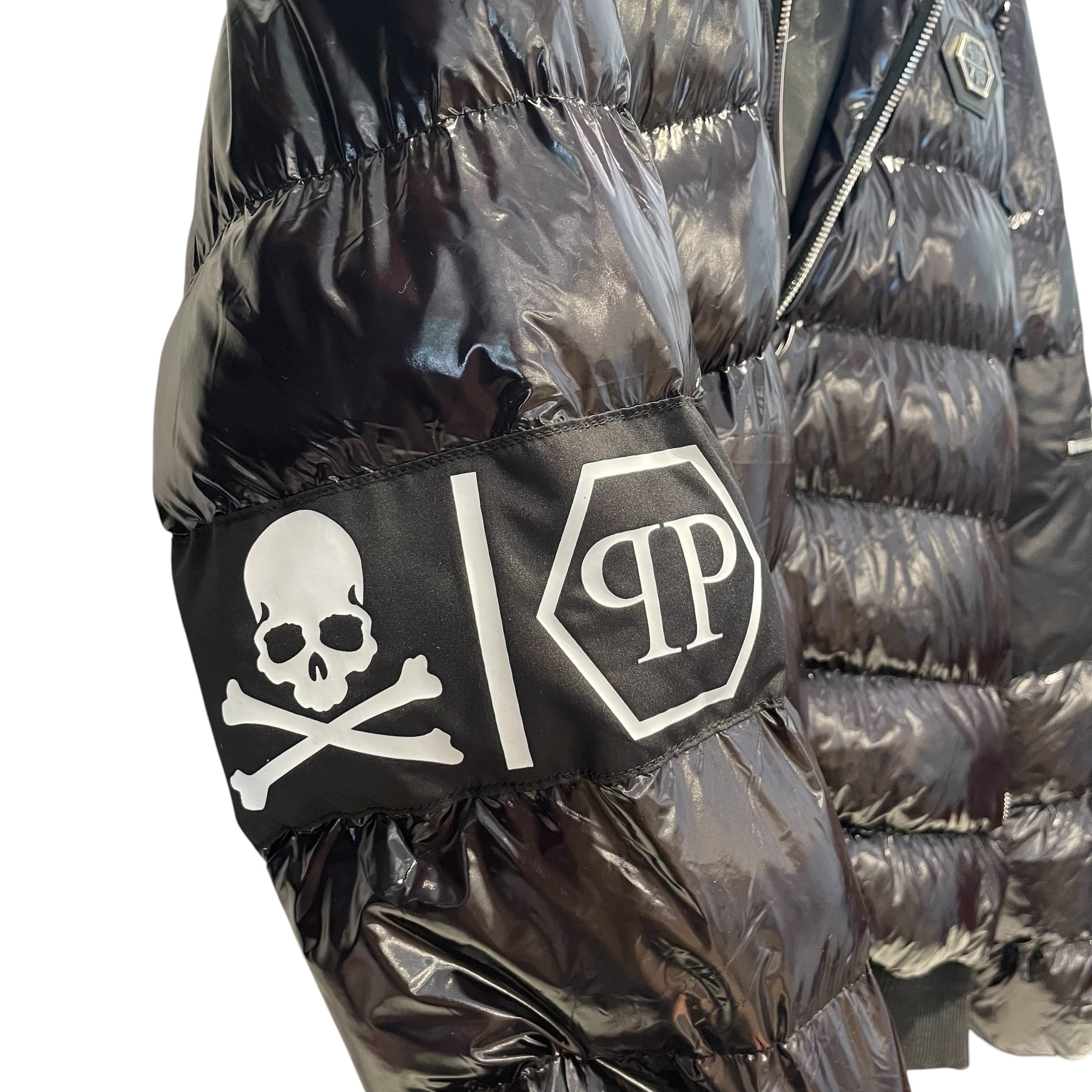 PHILIPP PLEIN/Puffer Jkt/L/BLK/Glossy Puffer Jacket view 6