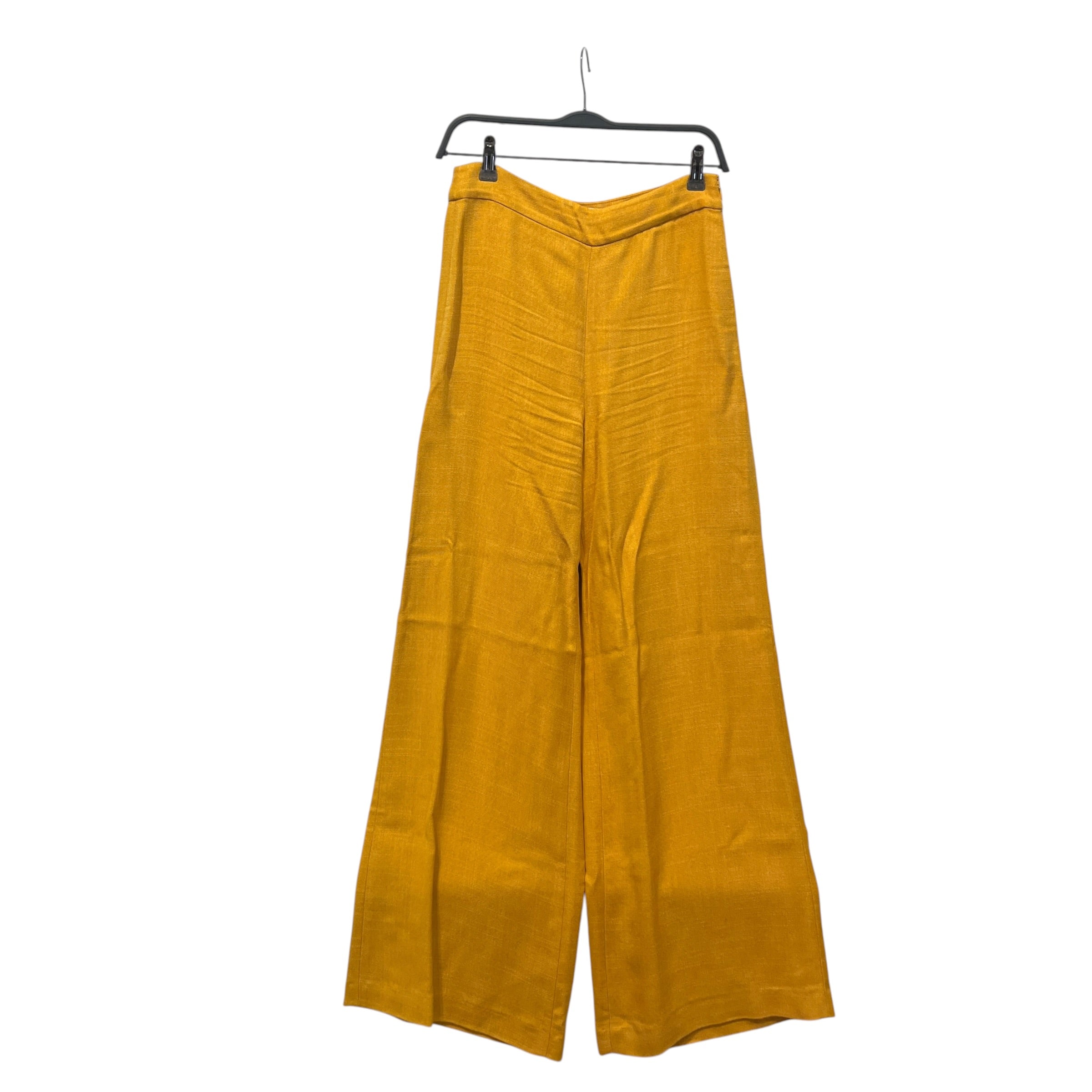 SEZANE/Wide Leg Pants/38/YEL/High-waisted/SIDE ZIPPER VISCOSE WIDE LEG view 1