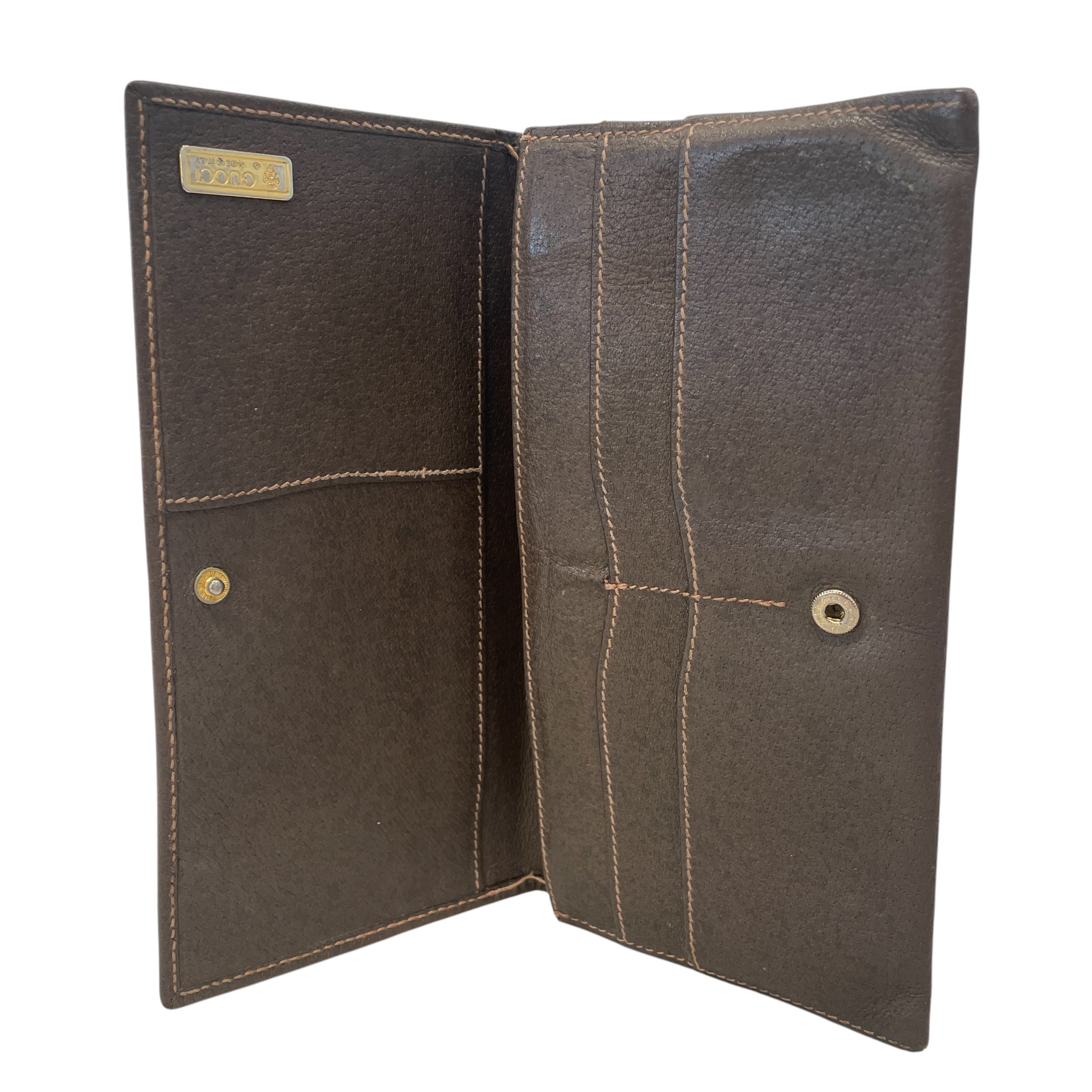 GUCCI/Bifold Wallet/Leather/BRW/ view 4