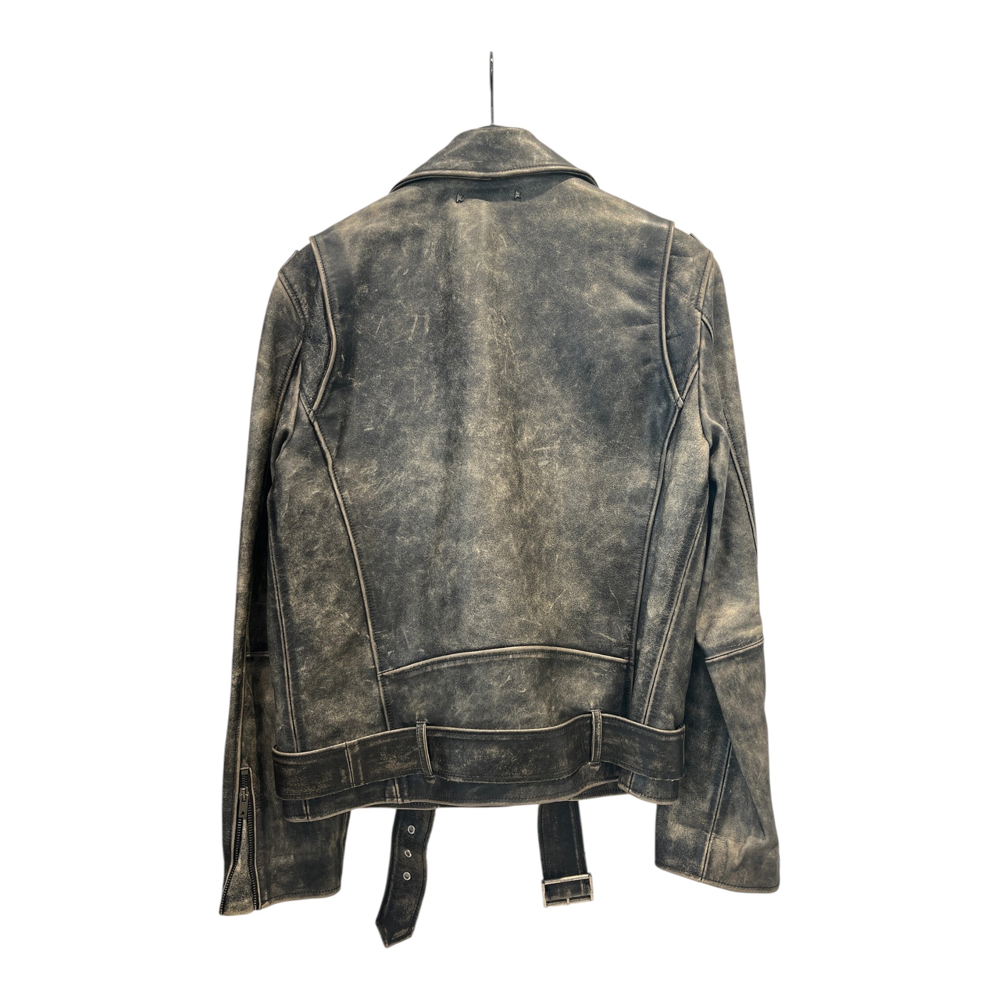 GOLDEN GOOSE/Leather Jkt/50/Leather/GRY/ view 2
