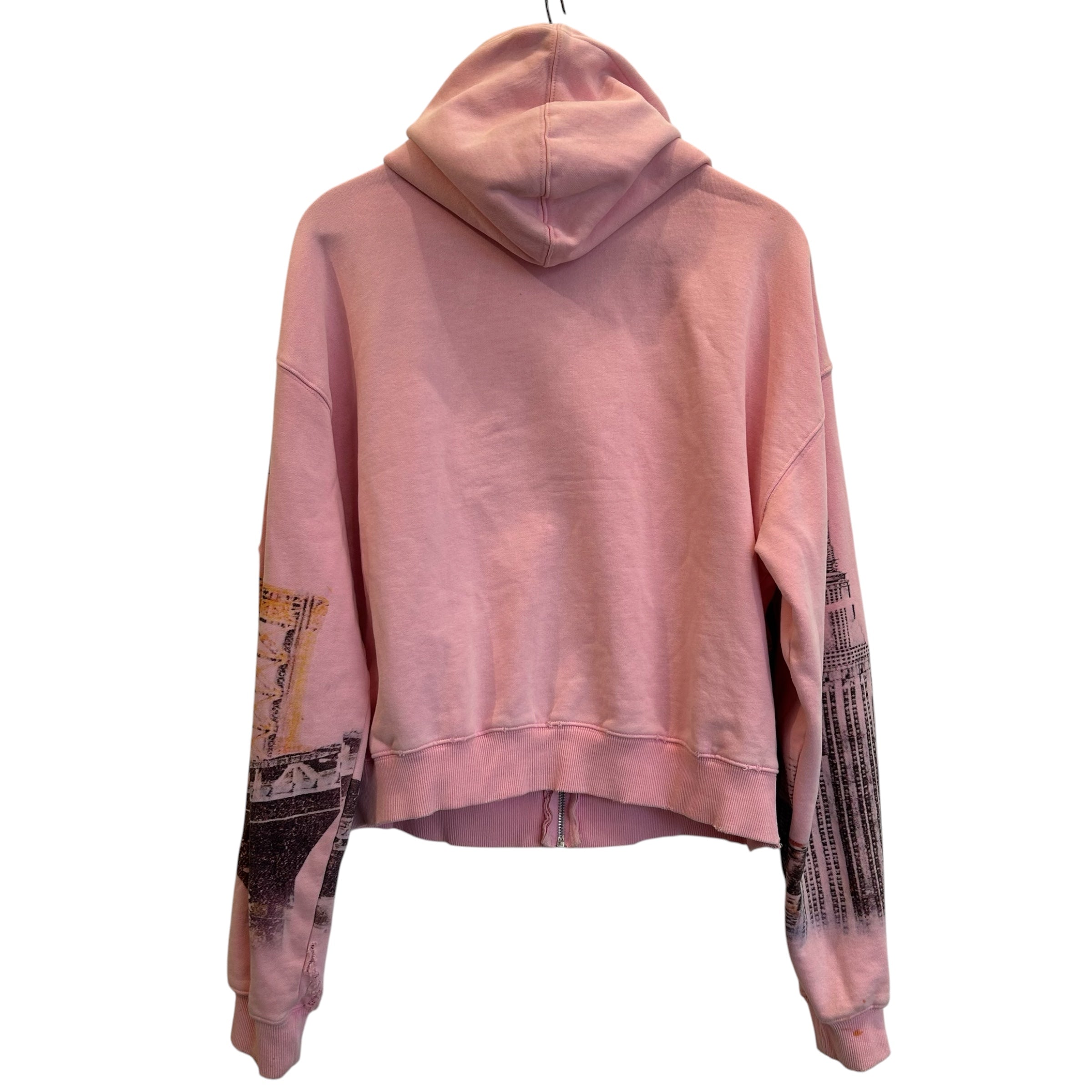 Vale/Zip Up Hoodie/M/Graphic/Cotton/PNK/ view 2