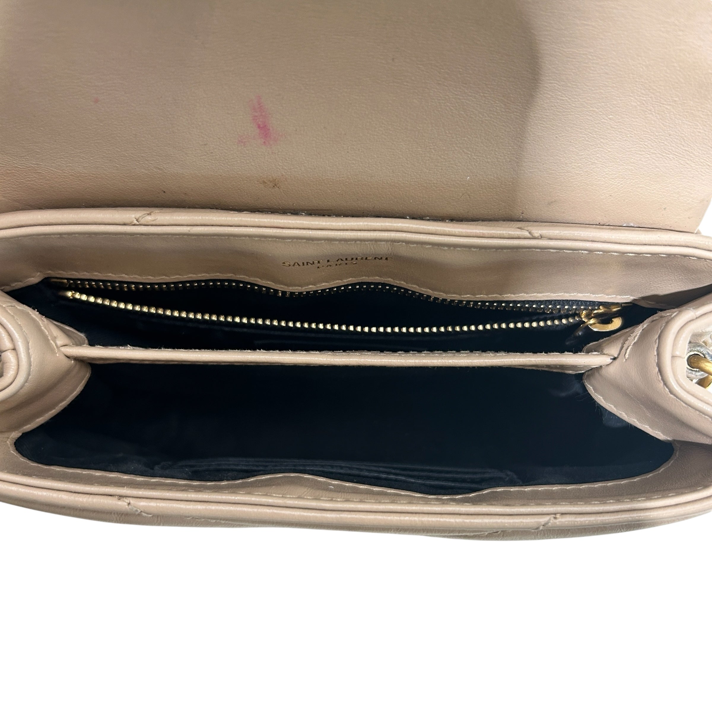 YVES SAINT LAURENT/Bag/Leather/BEG/quilt toy loulou view 4