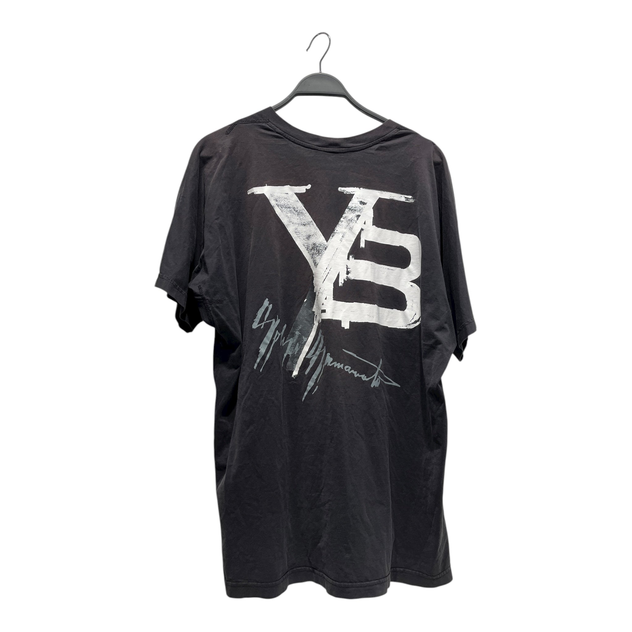 Y-3/T-Shirt/M/Cotton/BLK/Graphic/BRUSHED ANNI BACK GRAPHIC view 2