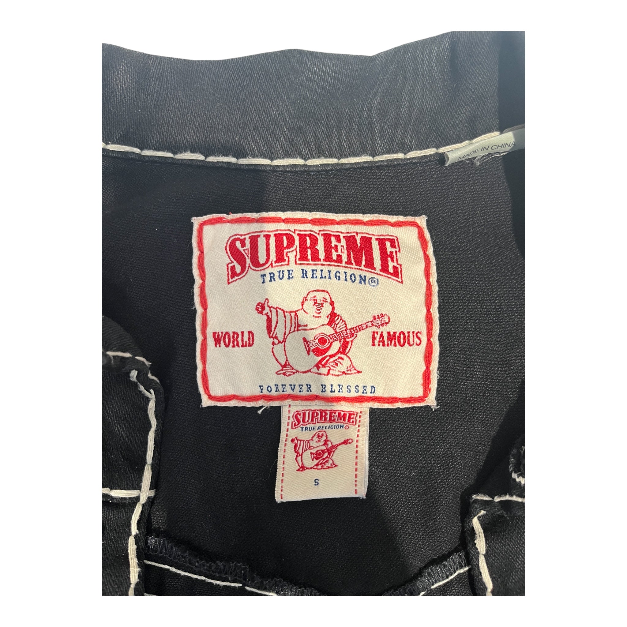 Supreme/TRUE RELIGION/Denim Jkt/S/Denim/BLK/SEMATARY view 3