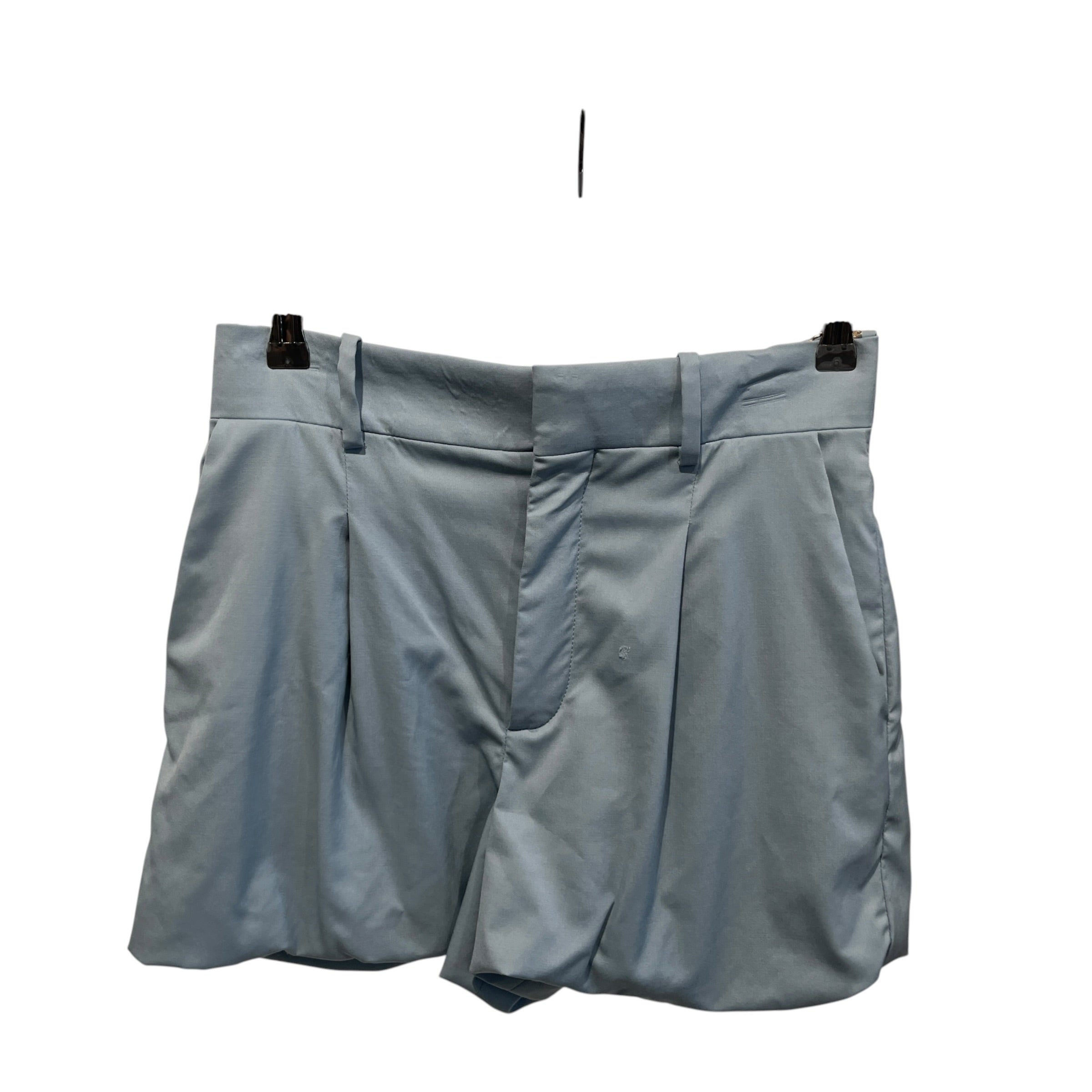 Chloe/Shorts/34/BLU/light blue high waisted shorts view 1