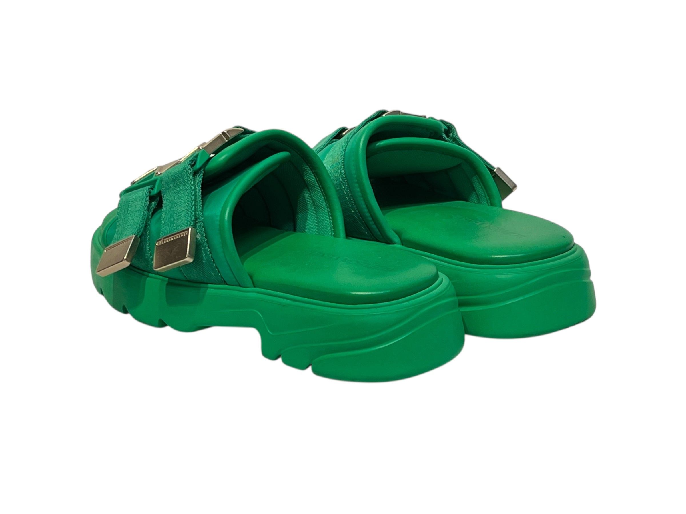 BOTTEGA VENETA/Sandals/EU 41/Leather/GRN/FLASH LEATHER SANDALS view 2