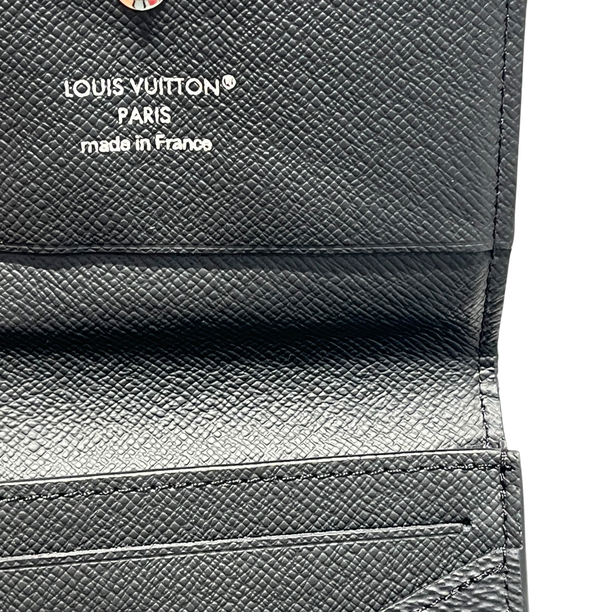 LOUIS VUITTON/Bifold Wallet/Monogram/Leather/BLK/M's/ENVELOPE CARD HOLDER view 7