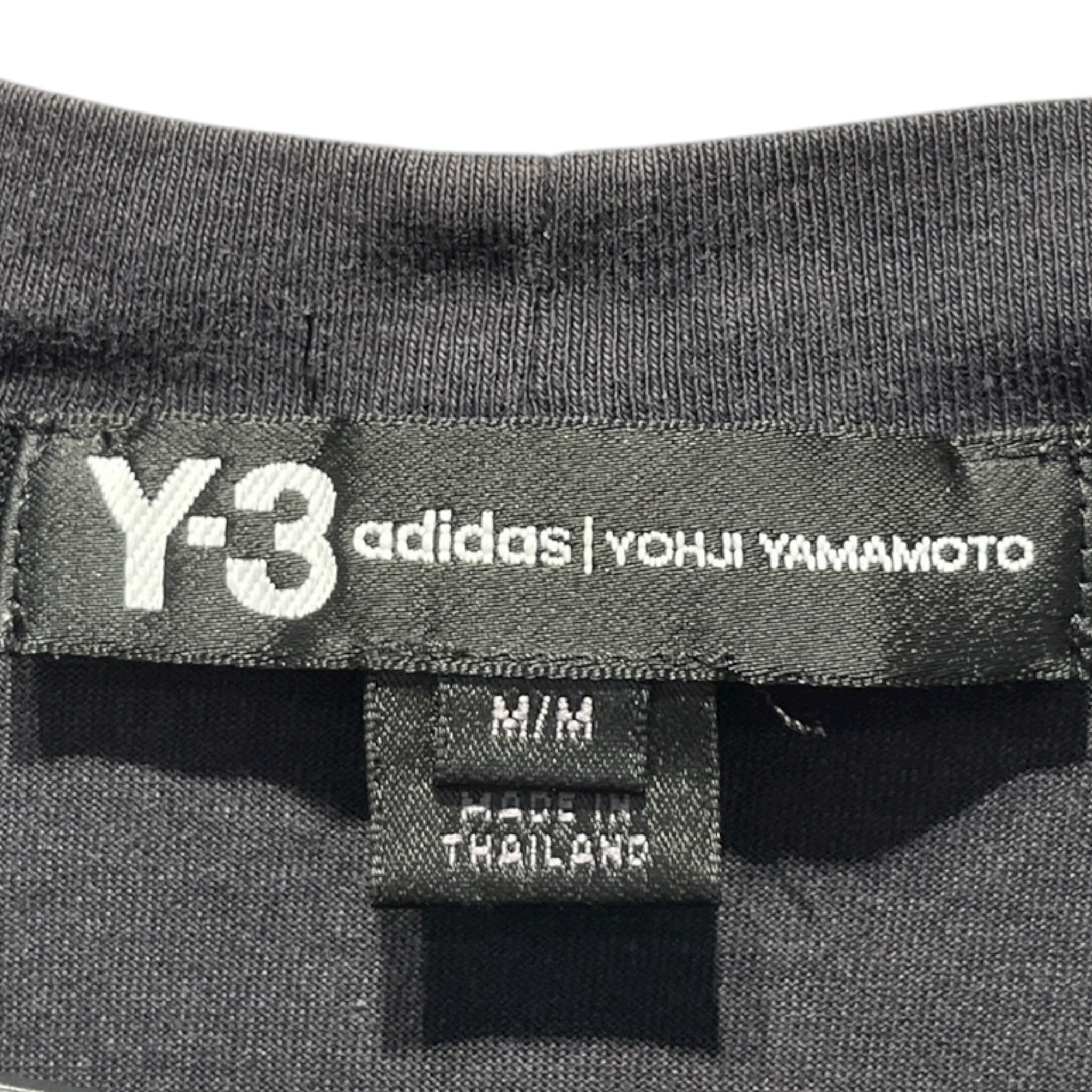 Y-3/T-Shirt/M/Cotton/BLK/Graphic/BRUSHED ANNI BACK GRAPHIC view 3