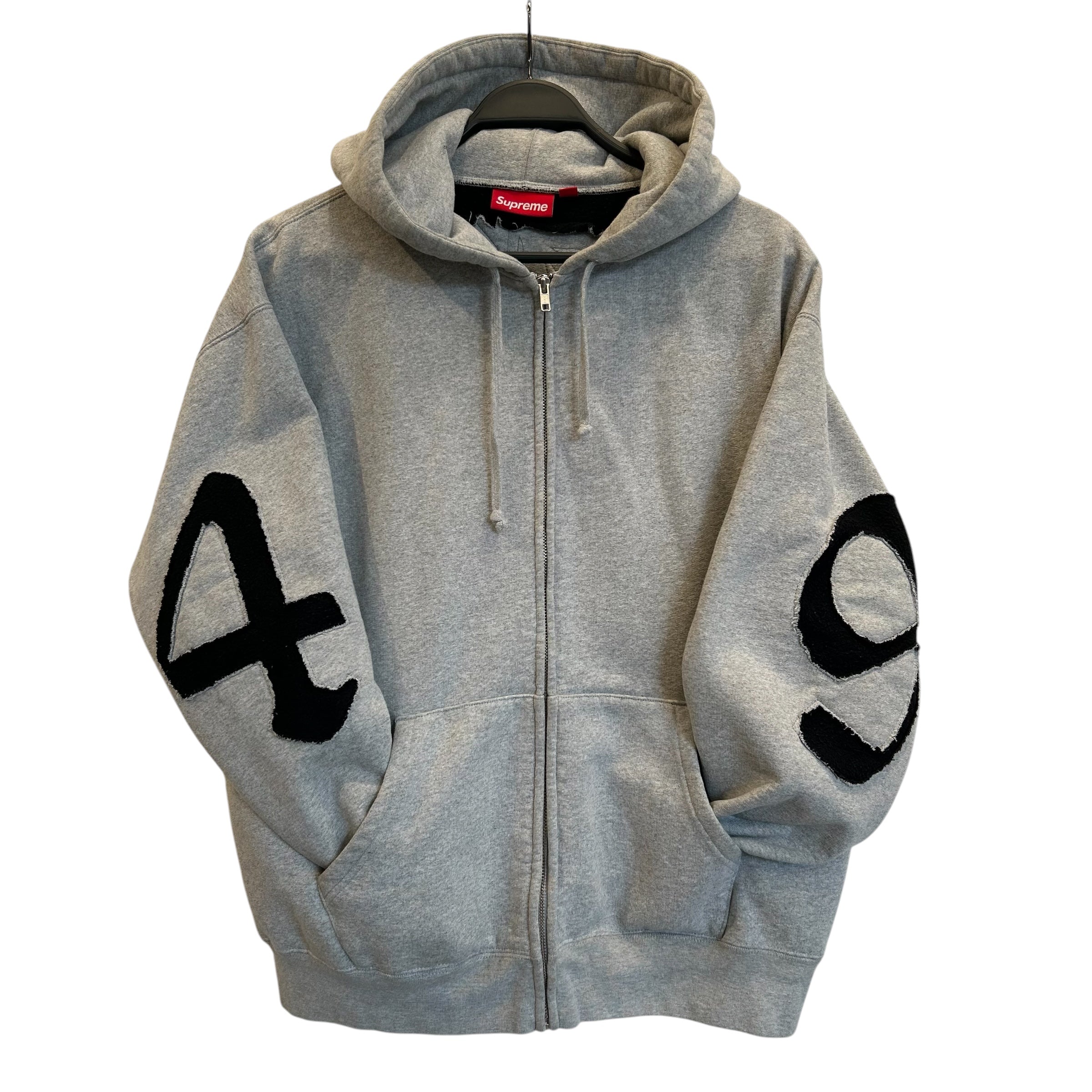 Supreme/Hoodie/L/Cotton/GRY/Supreme Cut Out Zip Up view 1