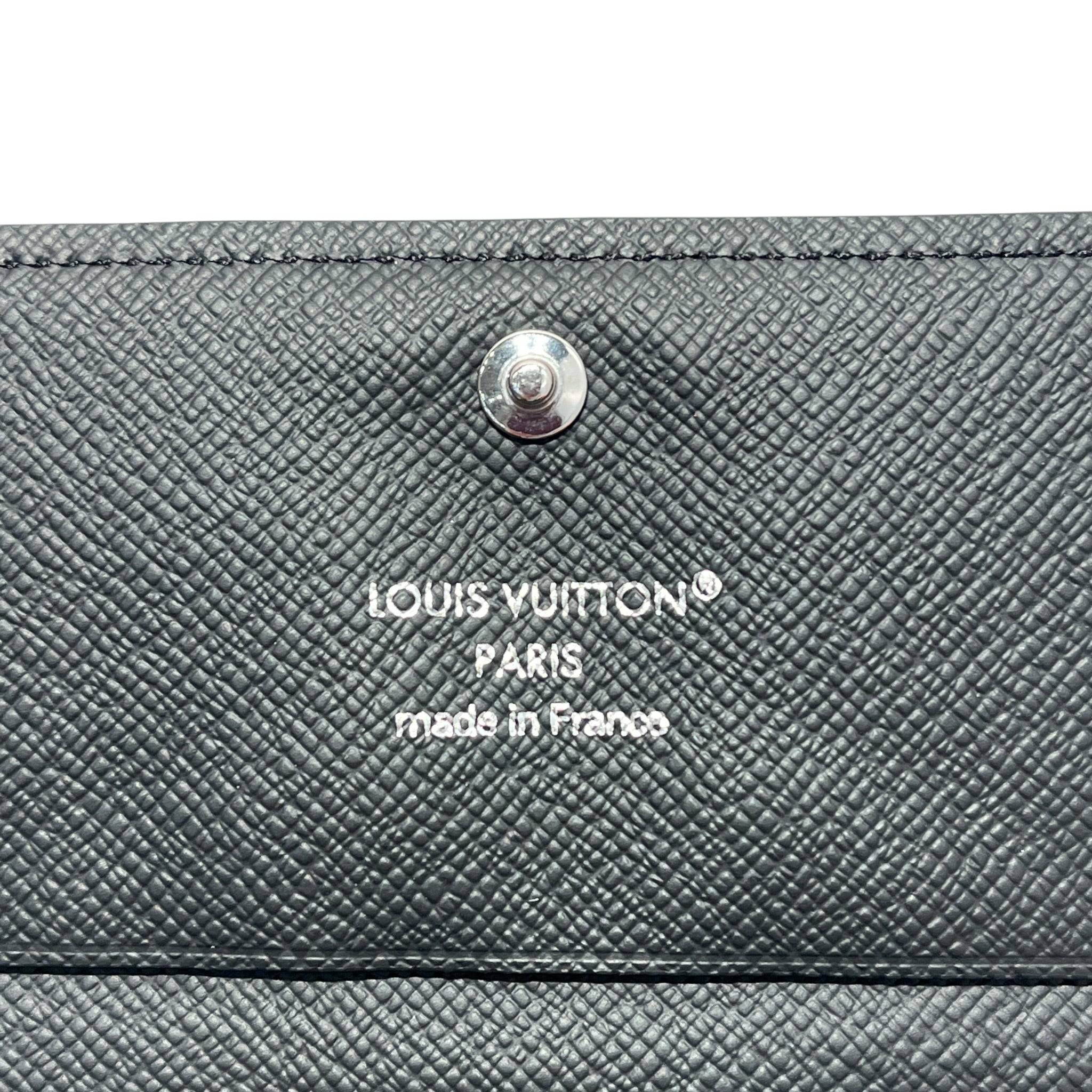 LOUIS VUITTON/Bifold Wallet/Monogram/Leather/BLK/M's/ENVELOPE CARD HOLDER view 5