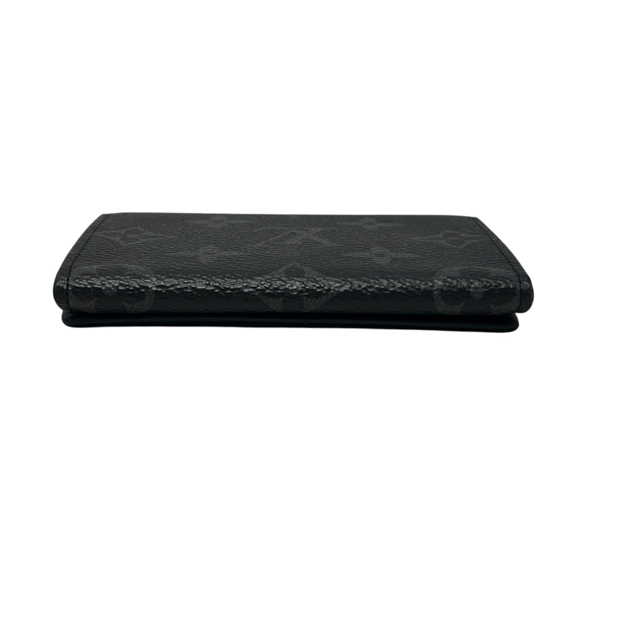 LOUIS VUITTON/Bifold Wallet/Monogram/Leather/BLK/M's/ENVELOPE CARD HOLDER view 3