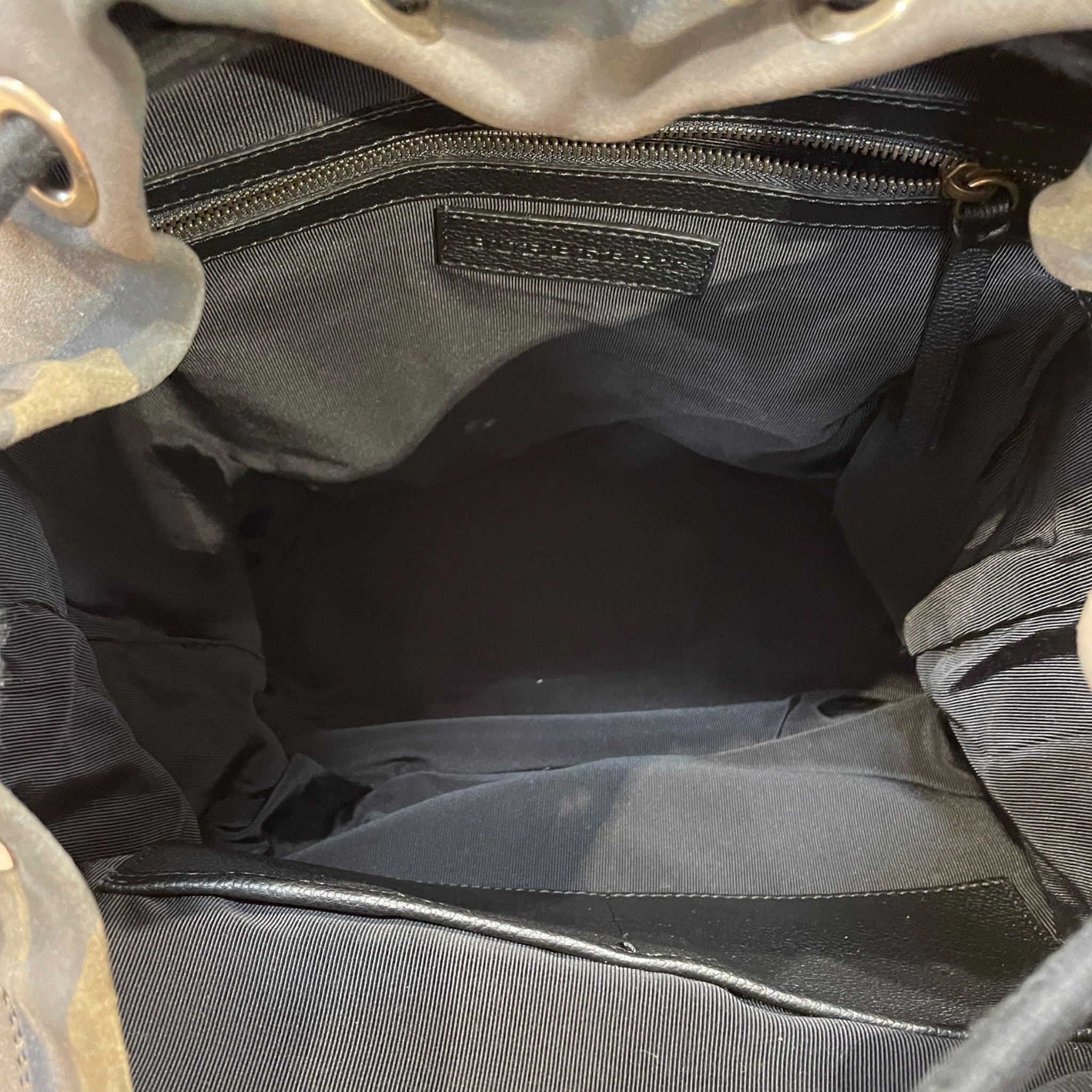 BURBERRY/Backpack/Camouflage/Suede/GRN/ view 4