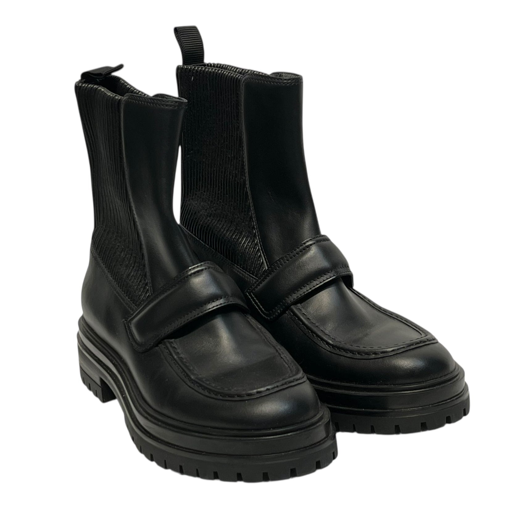 Gianvito Rossi/Chelsea Boots/US 8/Leather/BLK/ view 1