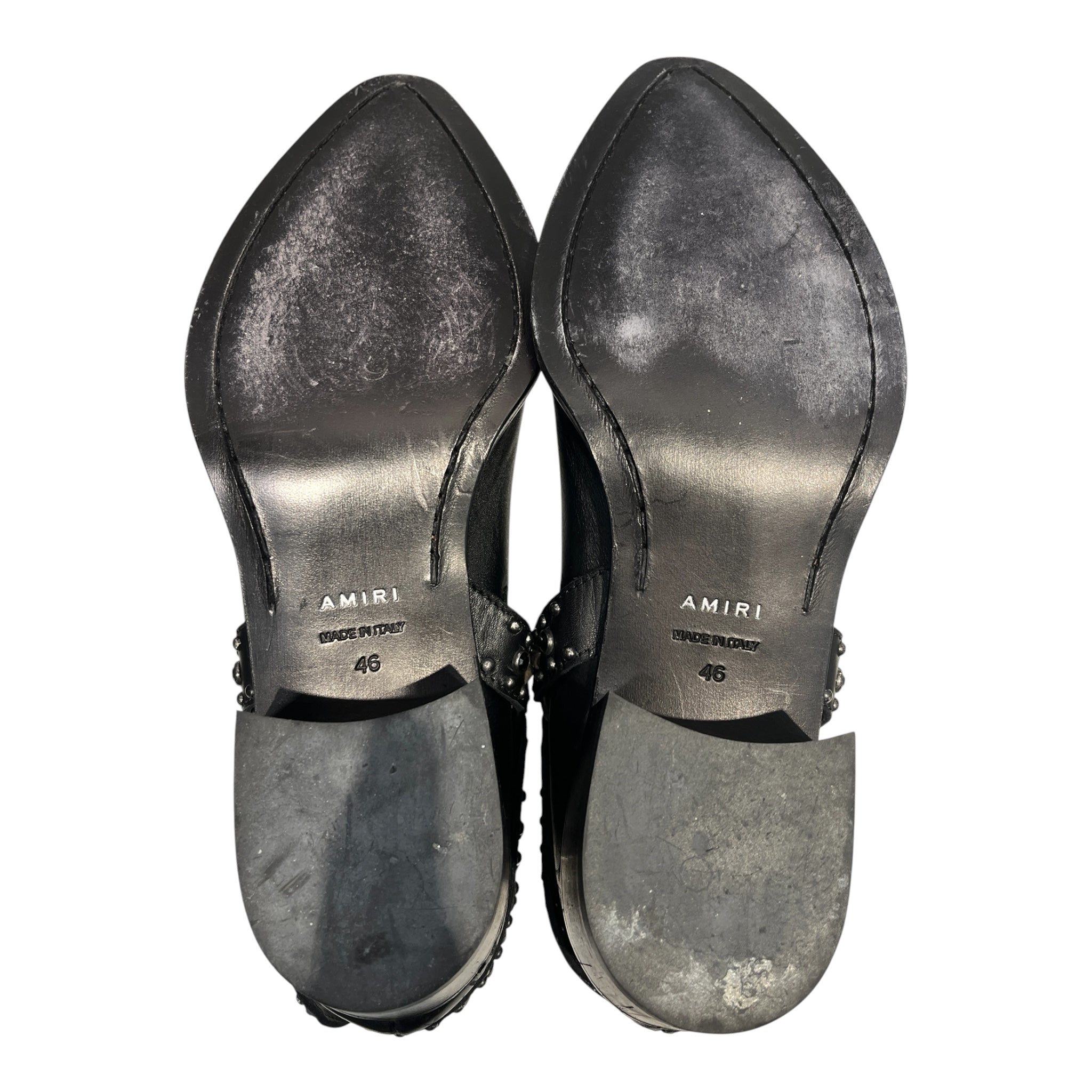 AMIRI/Biker Boots/EU 46/Leather/BLK/bedazzeled  boots view 3