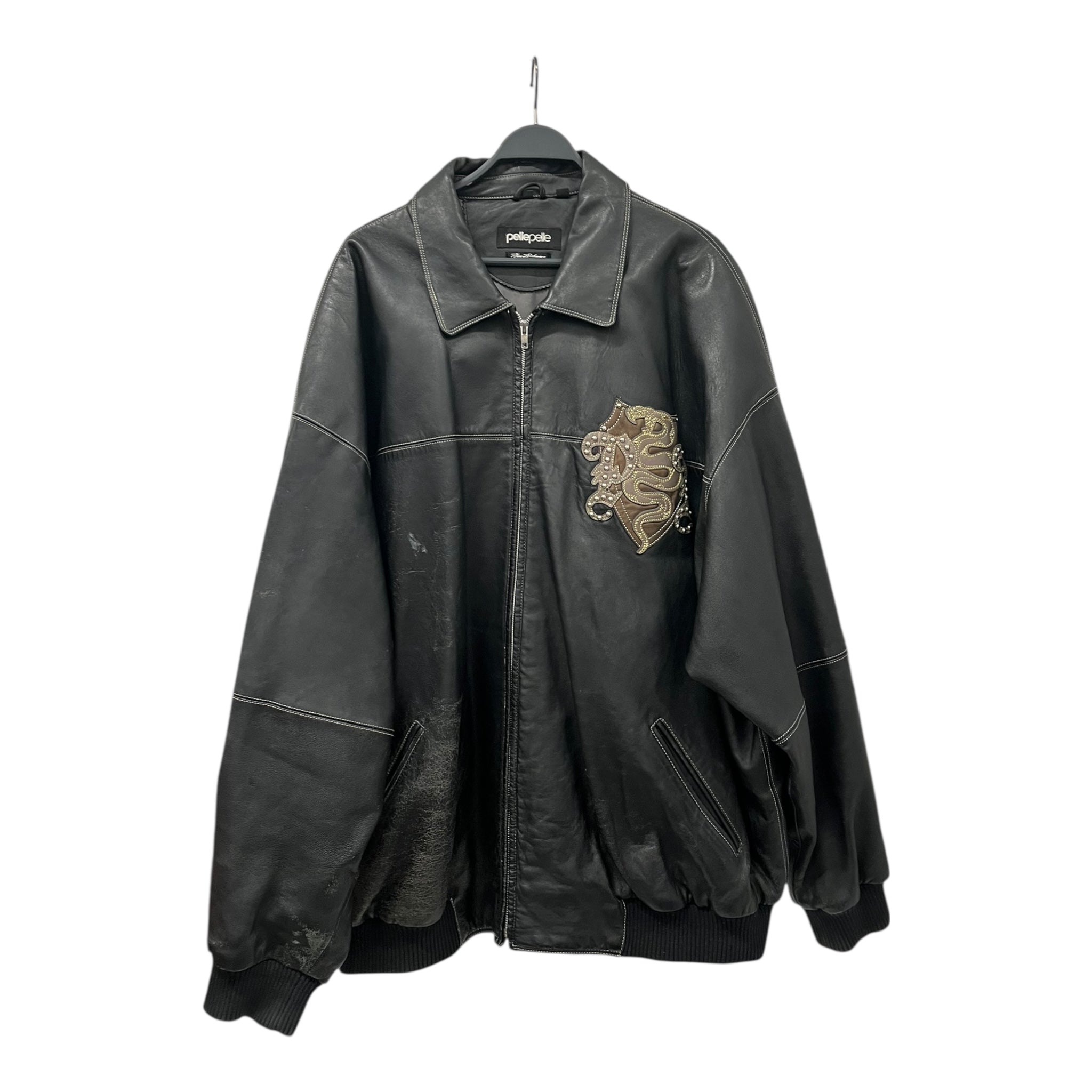 Pelle Pelle/Leather Jkt/78/Leather/BLK/EAGLE ND SNAKES STUDDED JKT view 1