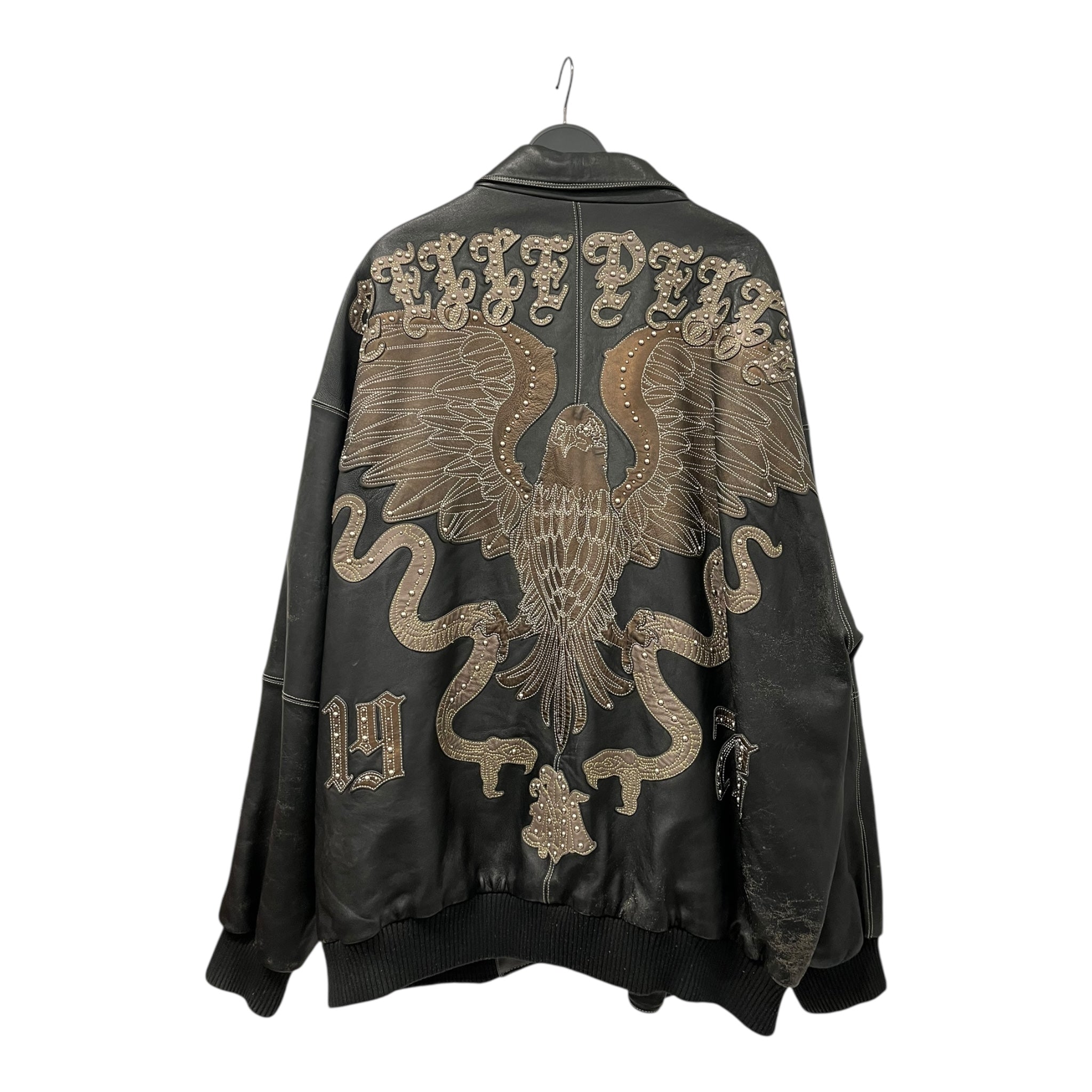 Pelle Pelle/Leather Jkt/78/Leather/BLK/EAGLE ND SNAKES STUDDED JKT view 2