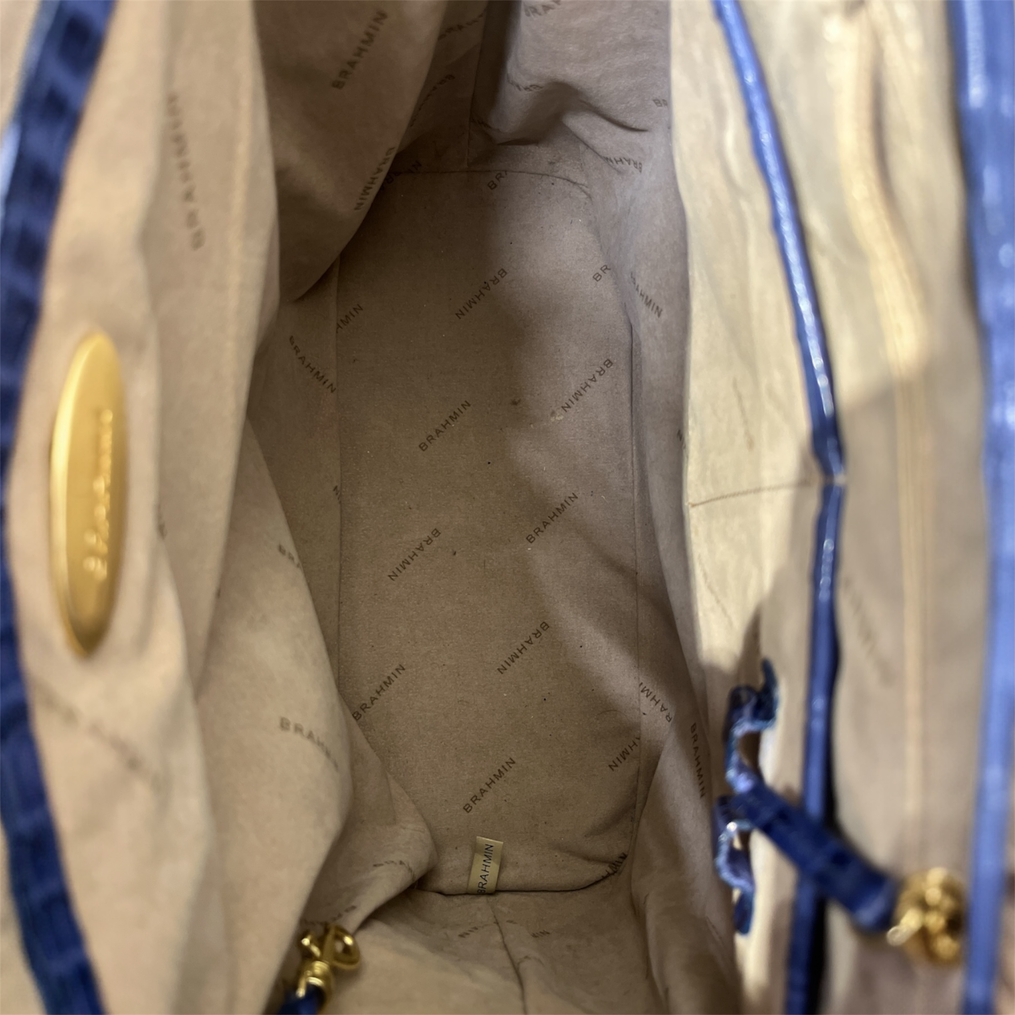 Brahmin/Hand Bag/Animal Pattern/BLU/ASHER EMBOSSED-CROC TOTE view 3