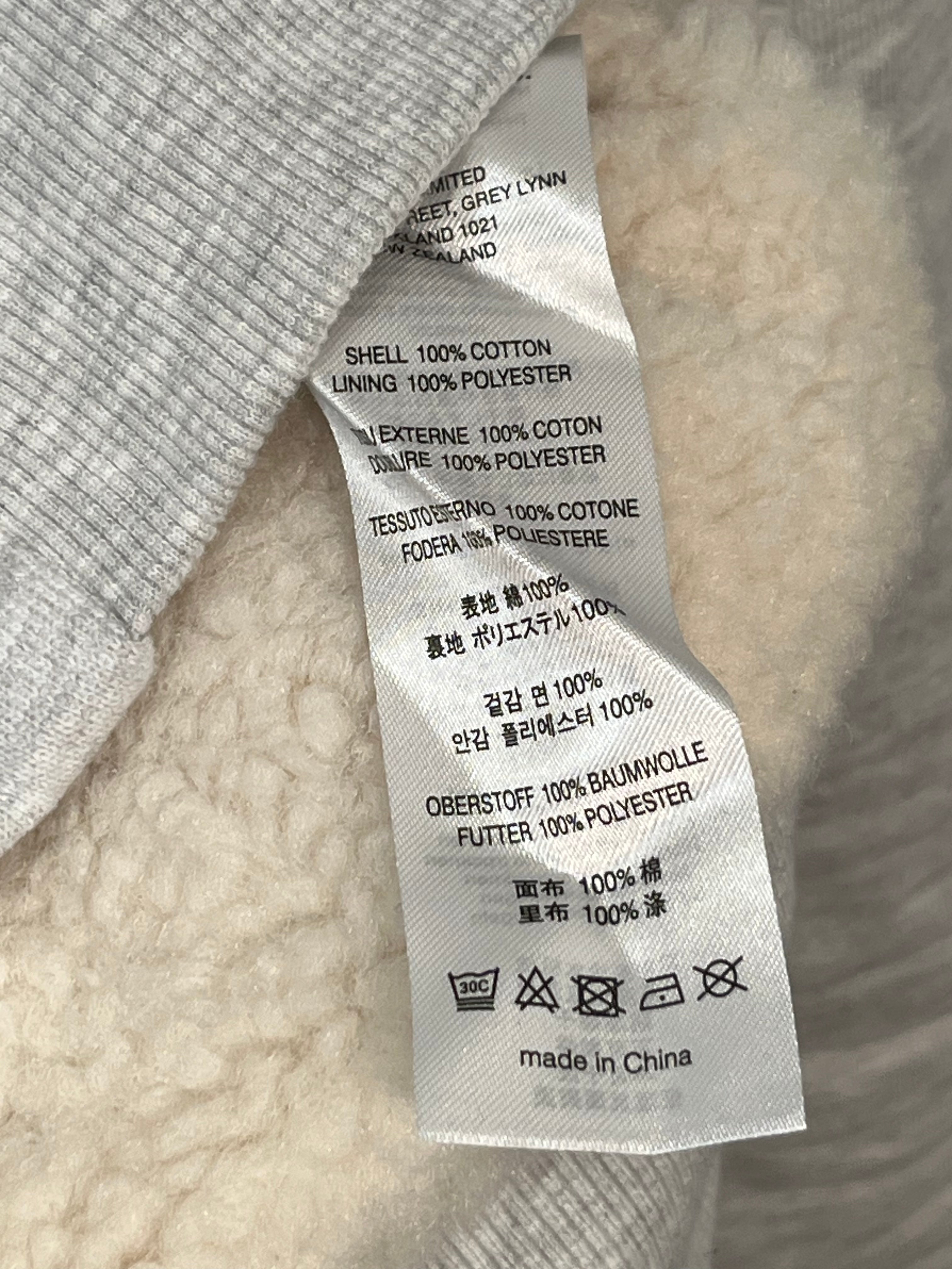 entire studios/Zip Up Hoodie/L/Cotton/GRY/fleece lining view 4