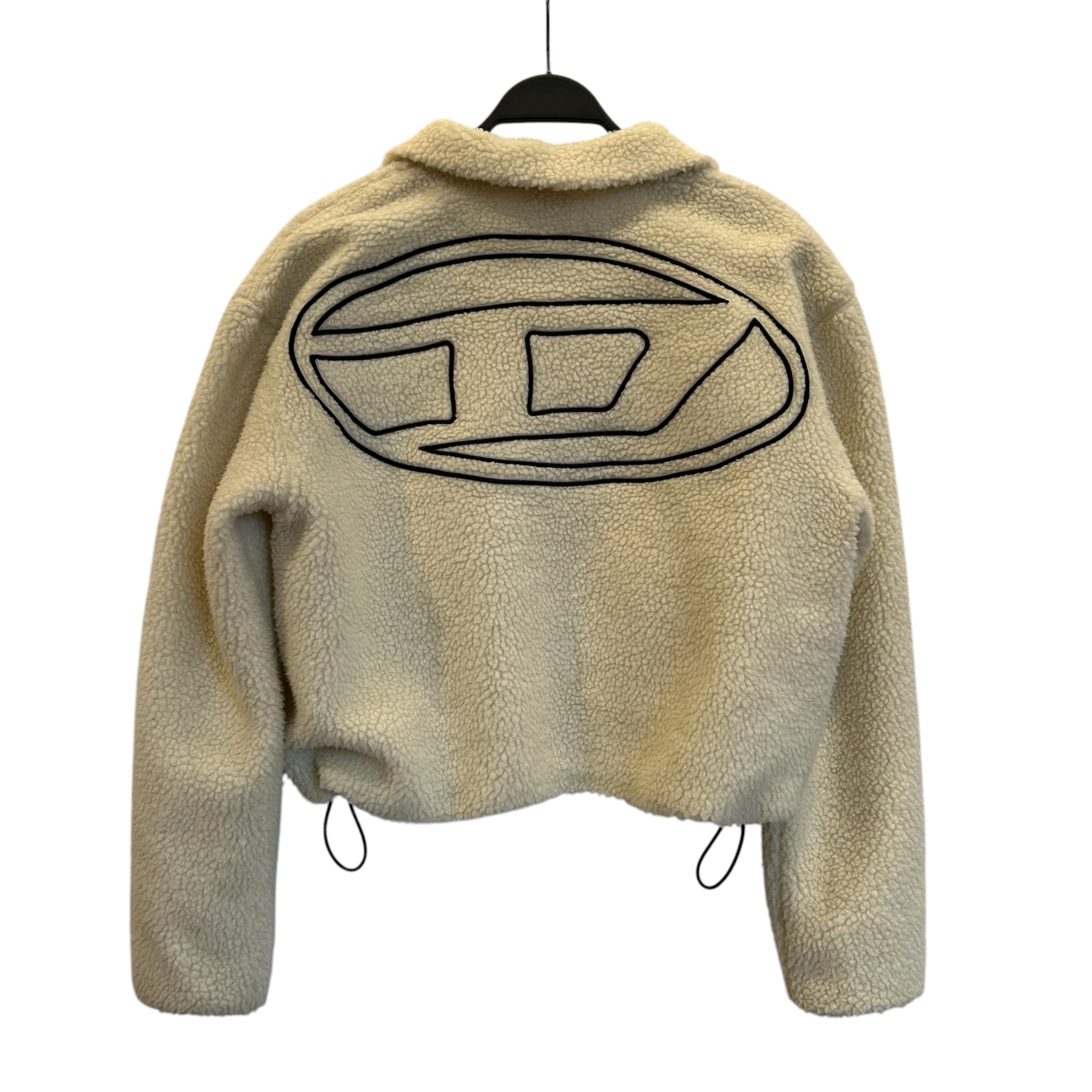 DIESEL/Fleece Jkt/S/Cotton/WHT/STITCHED LOGO ON BACK view 2