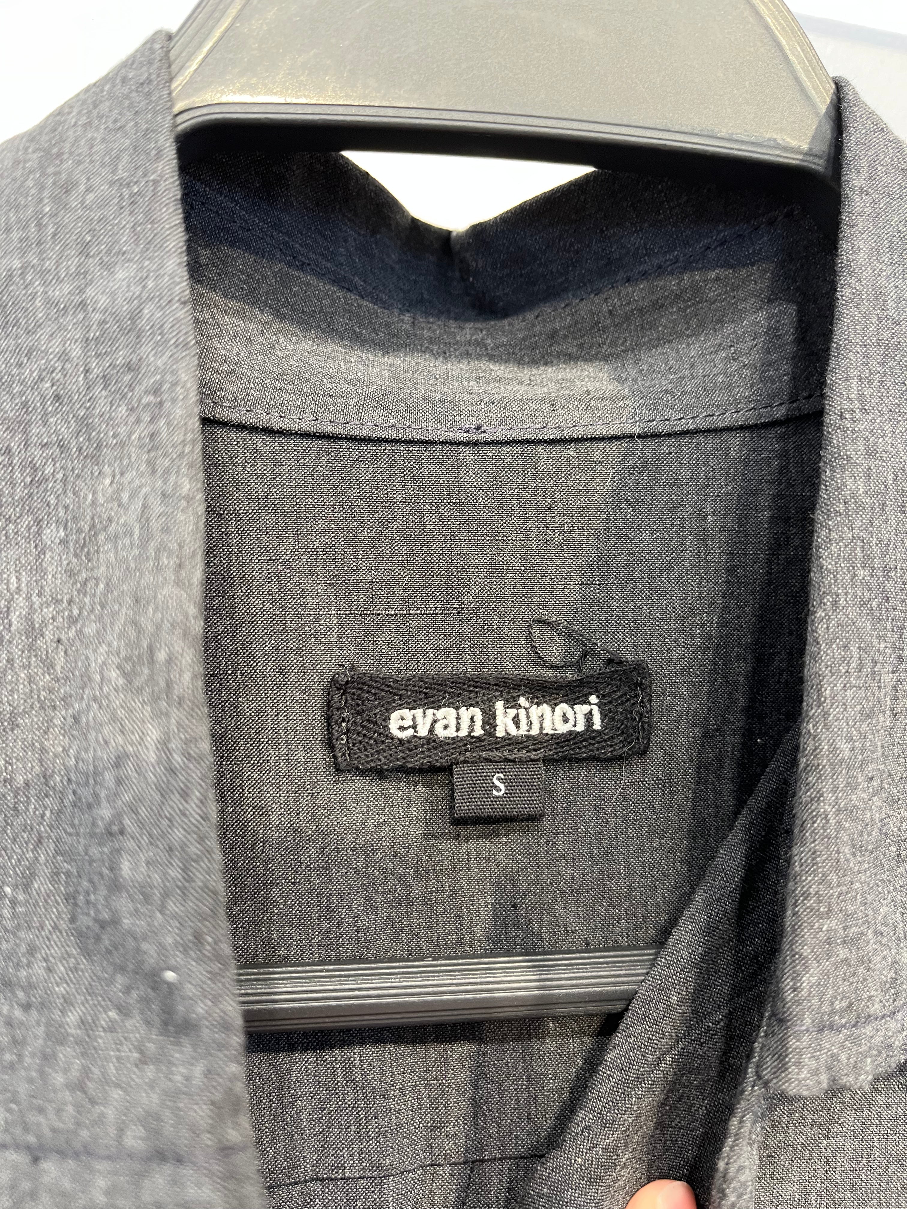 evan kinori/LS Shirt/S/Cotton/GRY/BUTTON UP view 3