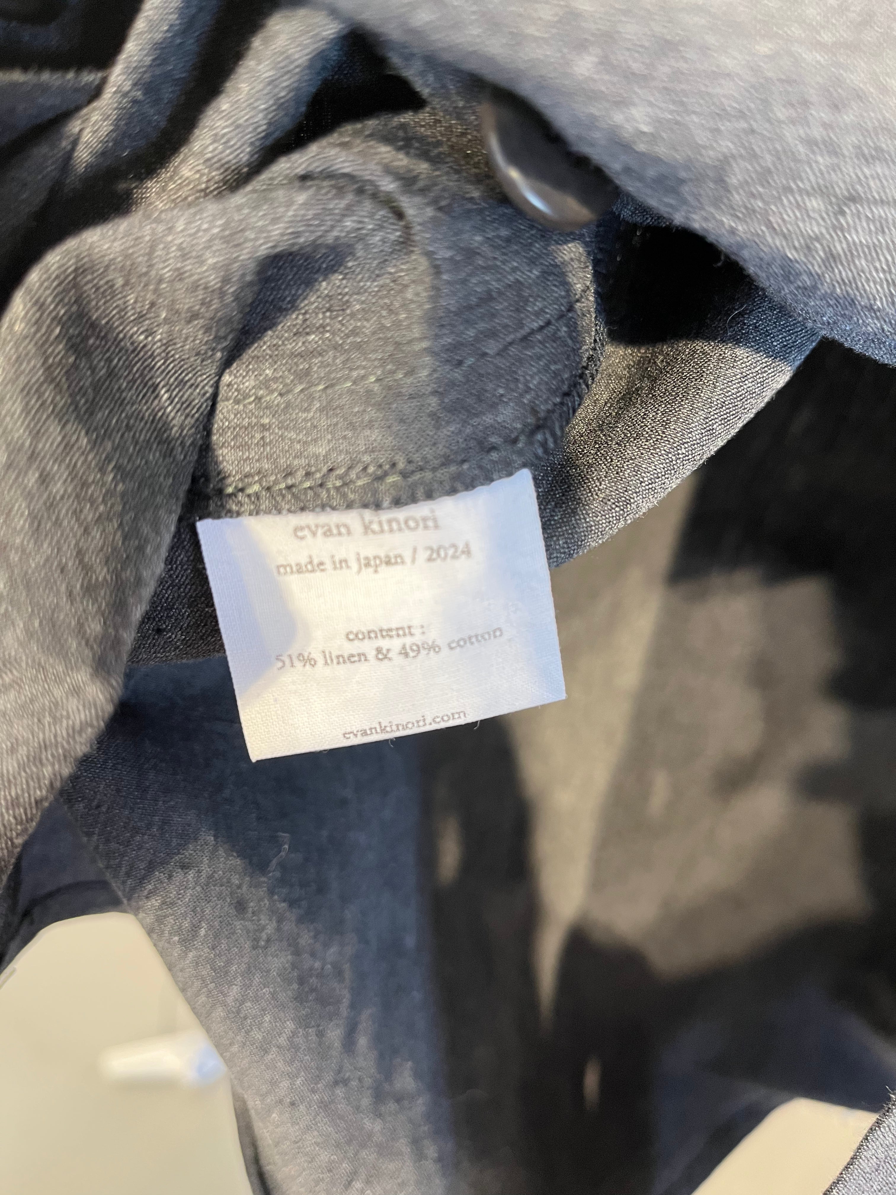 evan kinori/LS Shirt/S/Cotton/GRY/BUTTON UP view 4