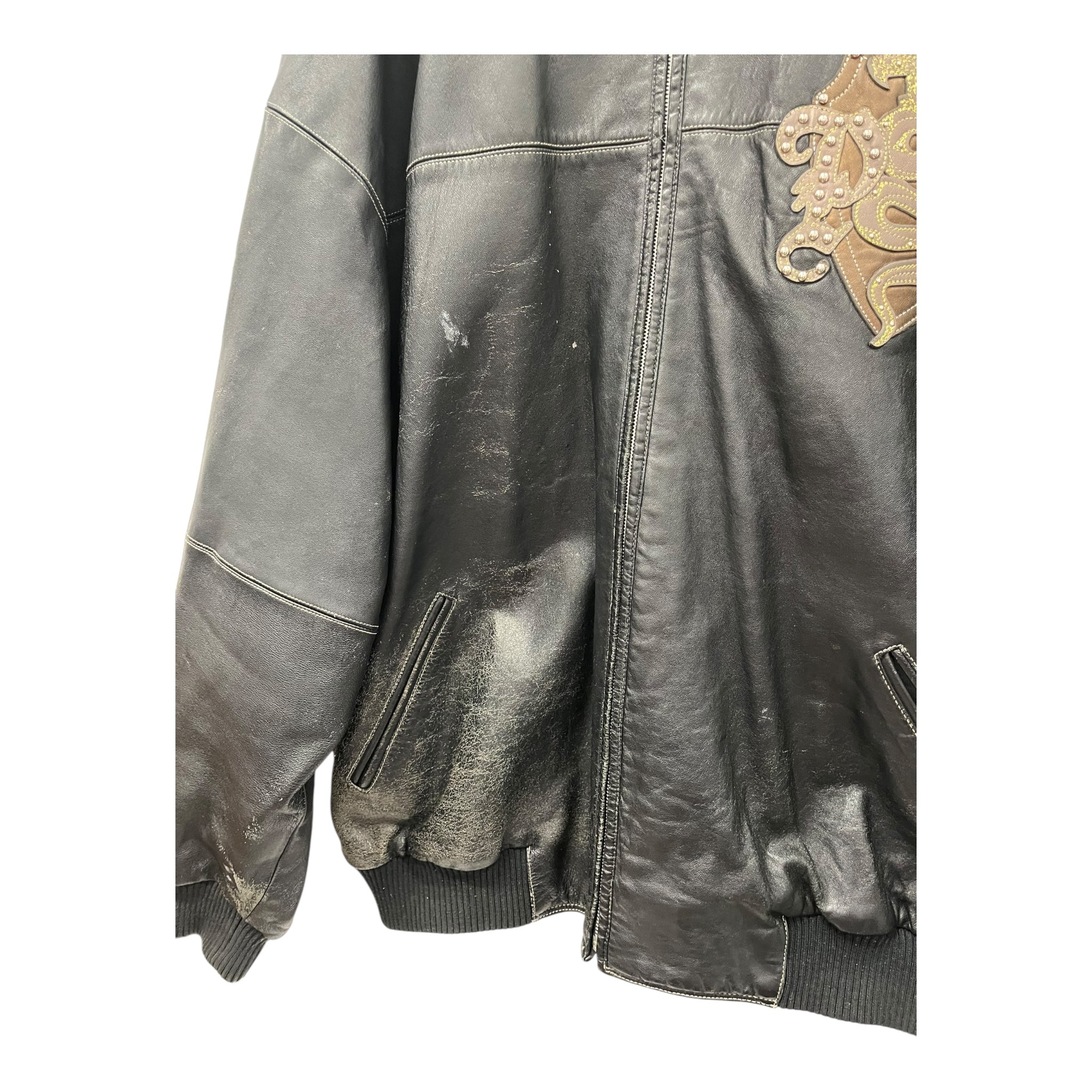 Pelle Pelle/Leather Jkt/78/Leather/BLK/EAGLE ND SNAKES STUDDED JKT view 6