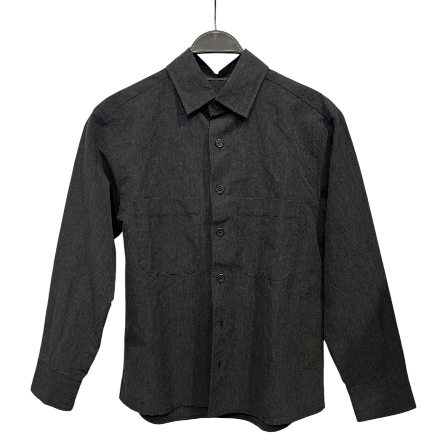 evan kinori/LS Shirt/S/Cotton/GRY/BUTTON UP view 1