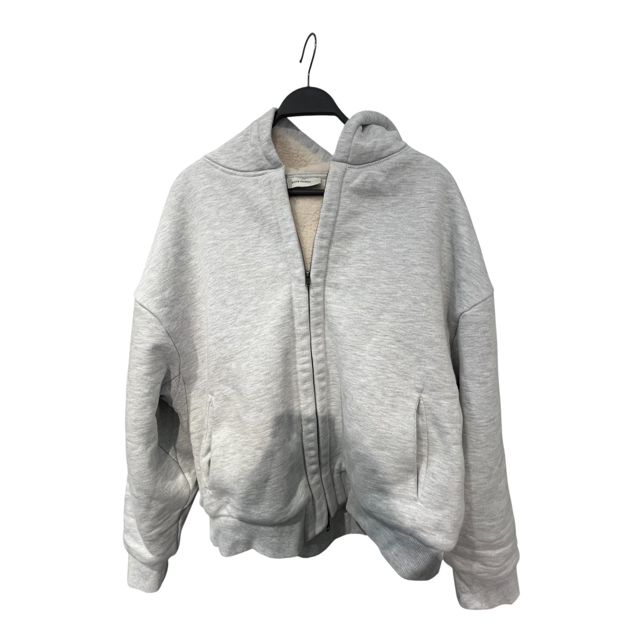 entire studios/Zip Up Hoodie/L/Cotton/GRY/fleece lining view 1