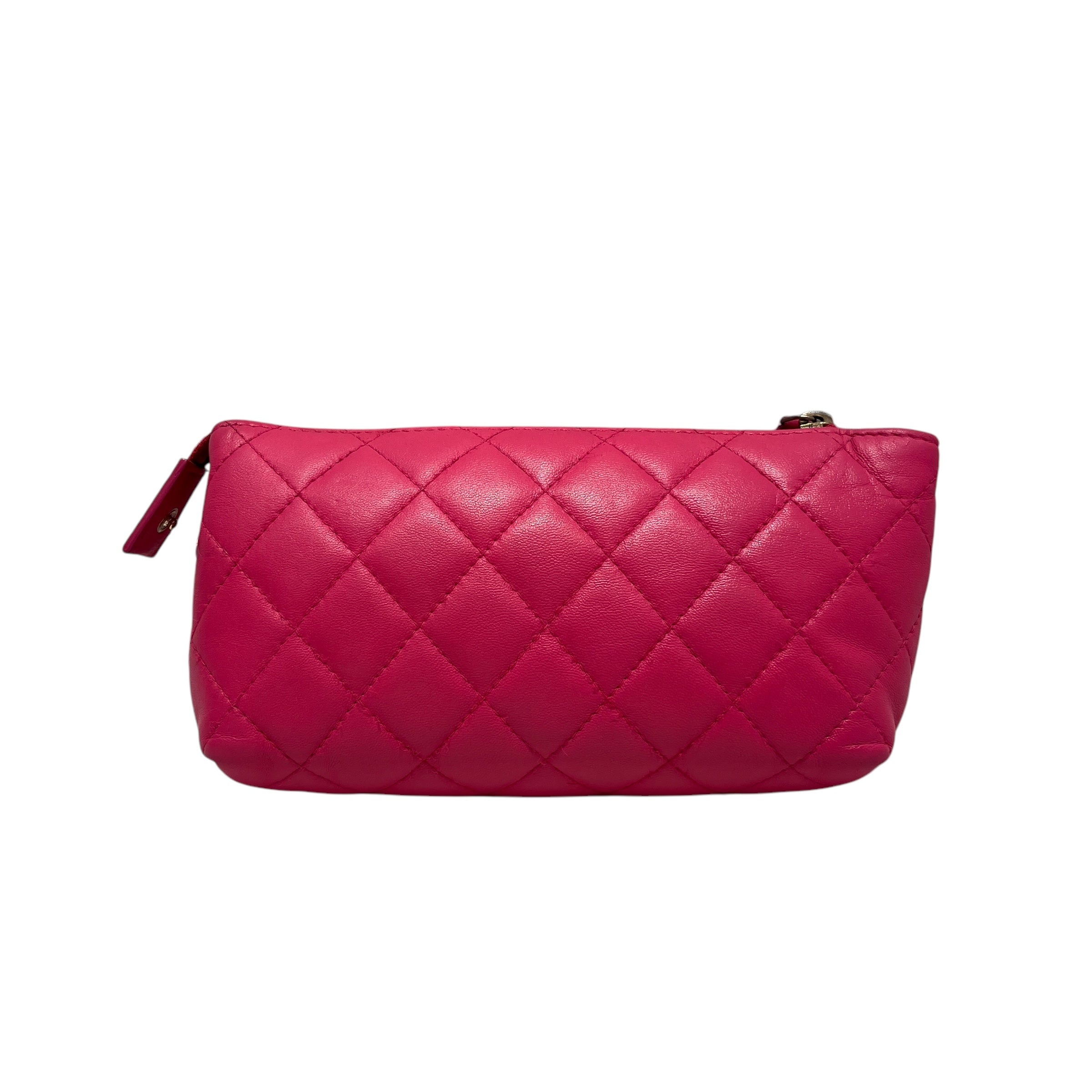 CHANEL/Pouch/Leather/PNK/COSMETICS POUCH view 2