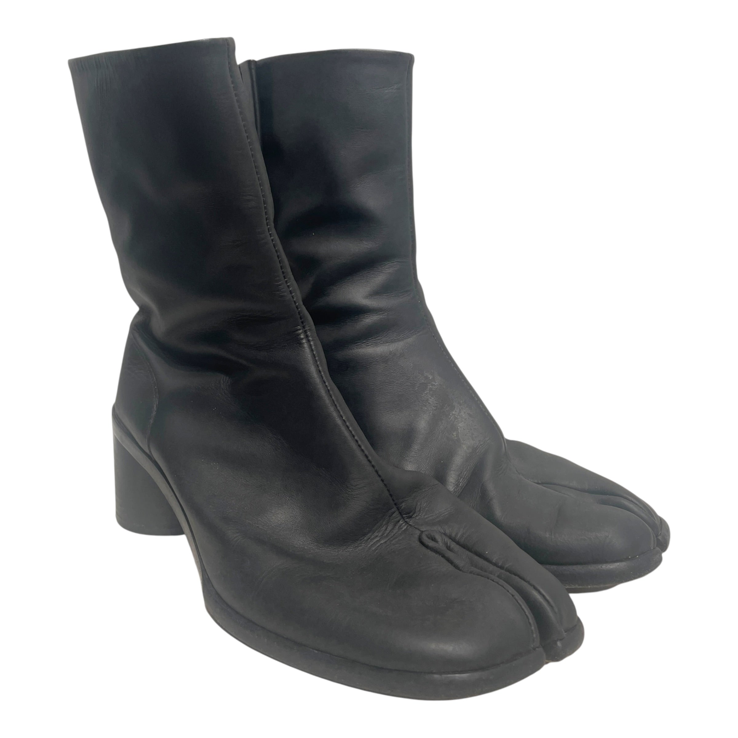Maison Margiela/Pull-On Boots/EU 43/Leather/BLK/Tabi Heeled Boot view 1