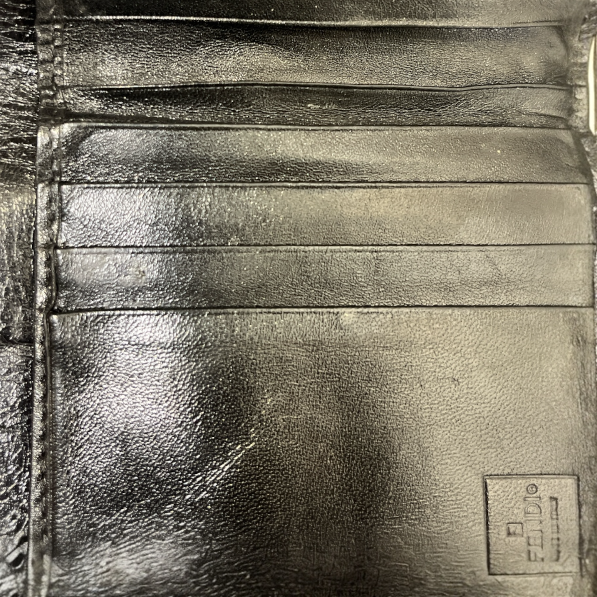 FENDI/Bifold Wallet/Monogram/Cotton/BLK/22708M0030019 view 3