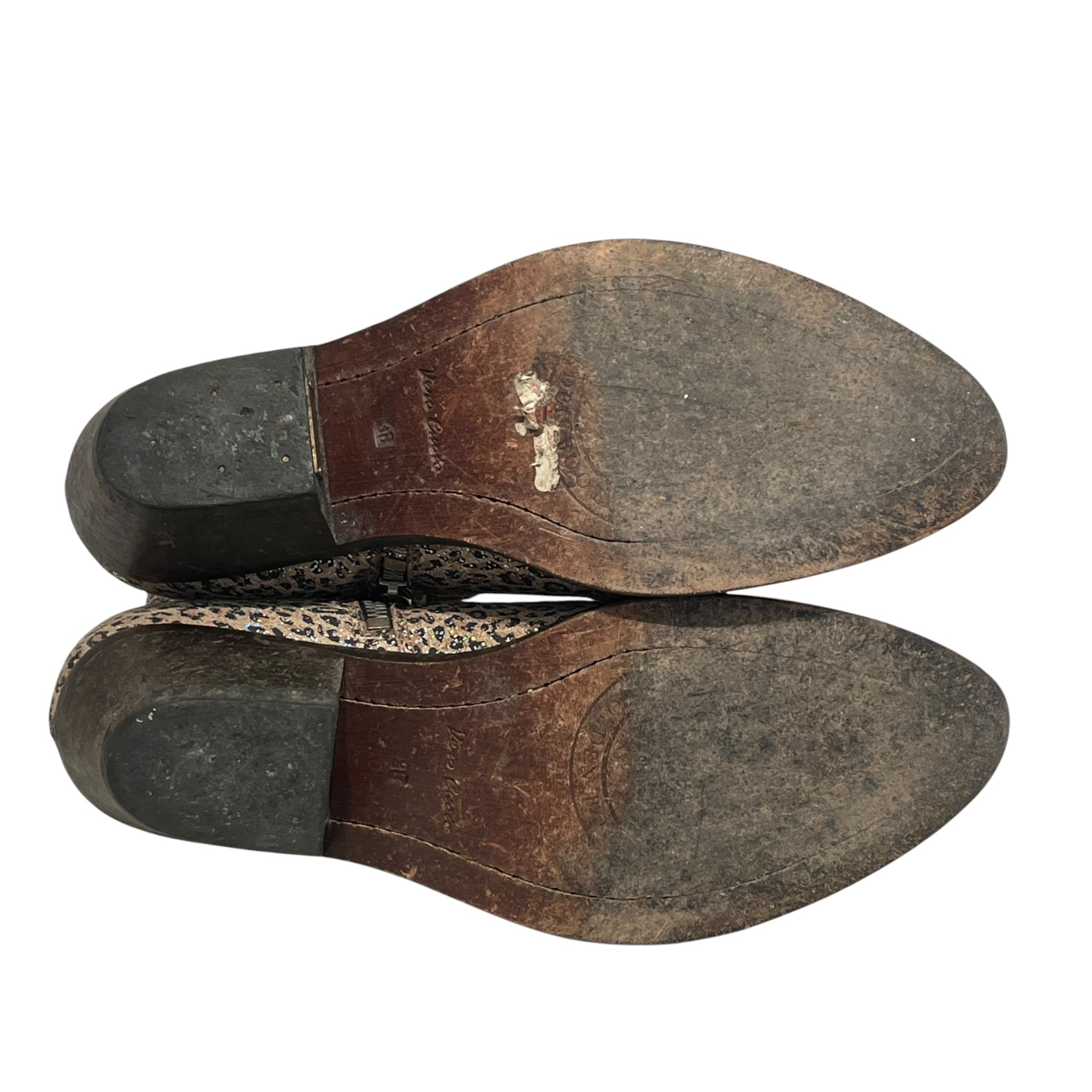 GOLDEN GOOSE/Western Boots/EU 38/Leopard/Suede/CML/glitter metal toe view 6
