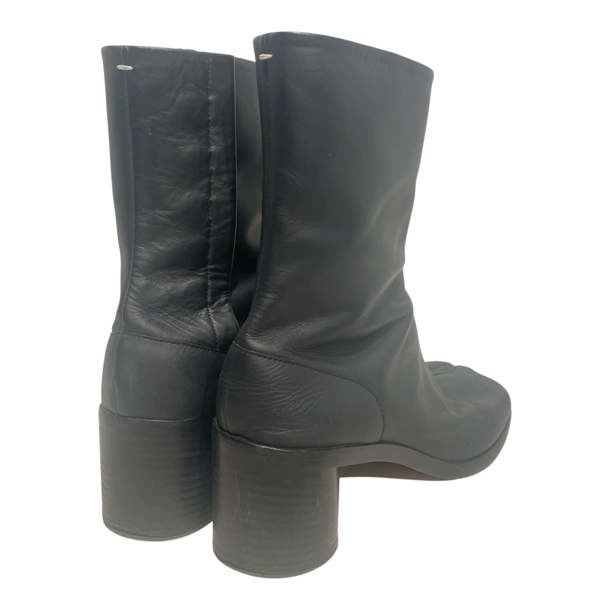 Maison Margiela/Pull-On Boots/EU 43/Leather/BLK/Tabi Heeled Boot view 2