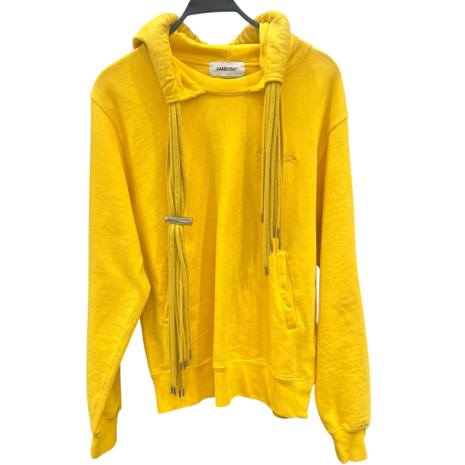AMBUSH/Hoodie/M/Cotton/YEL/12 strings/stich on left view 1